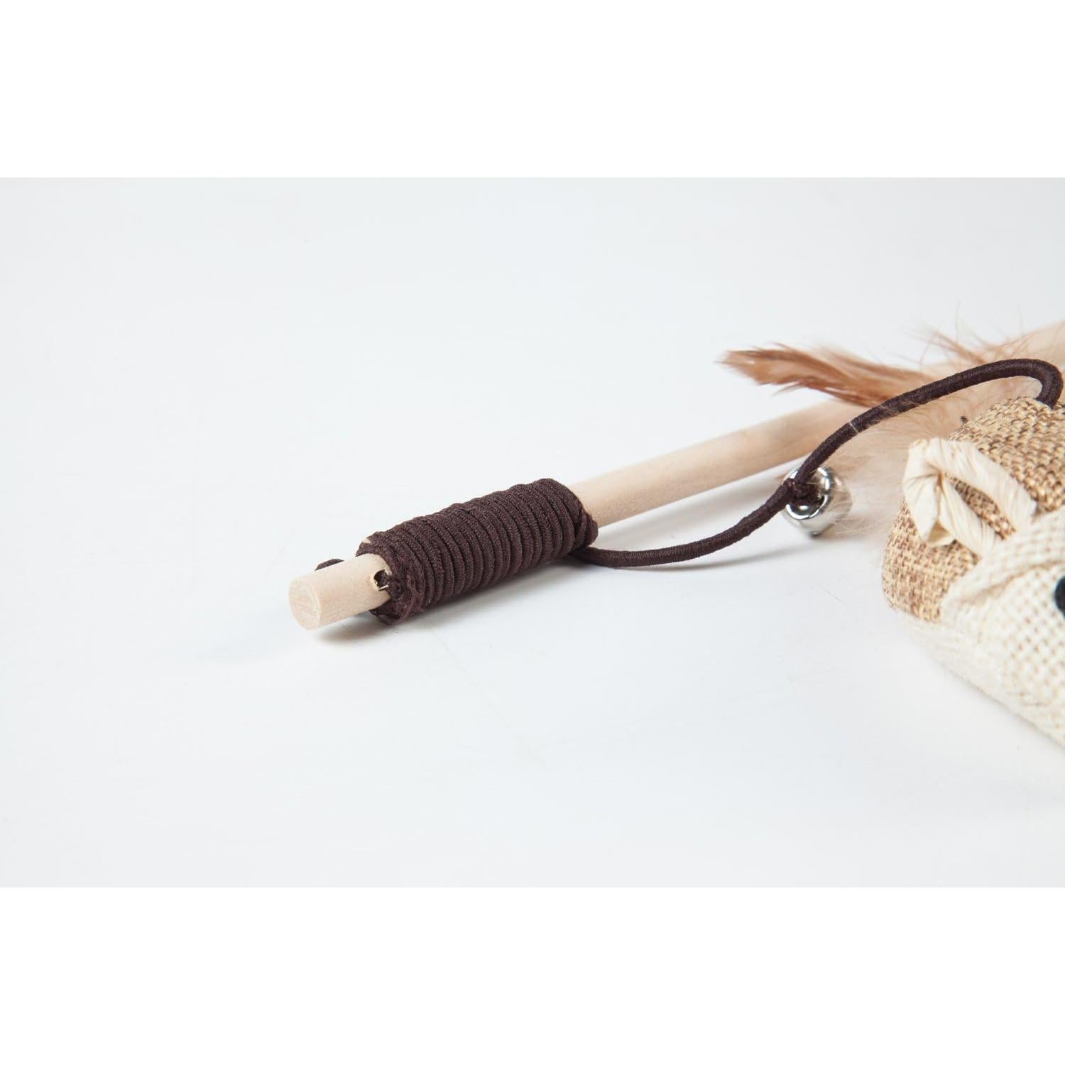 Juego de Juguetes para Gatos LukPaw - 3 Piezas con Varitas de Sisal