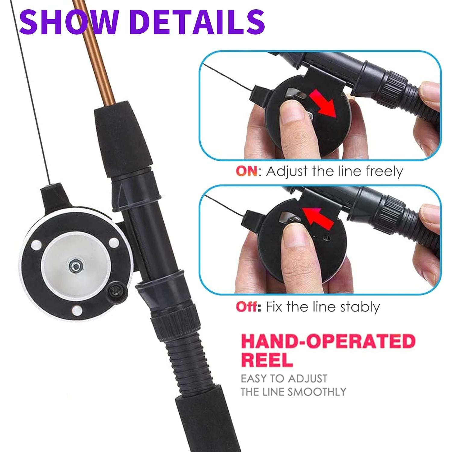 Varita Retráctil para Gatos Whefory con 8 Juguetes Interactivos