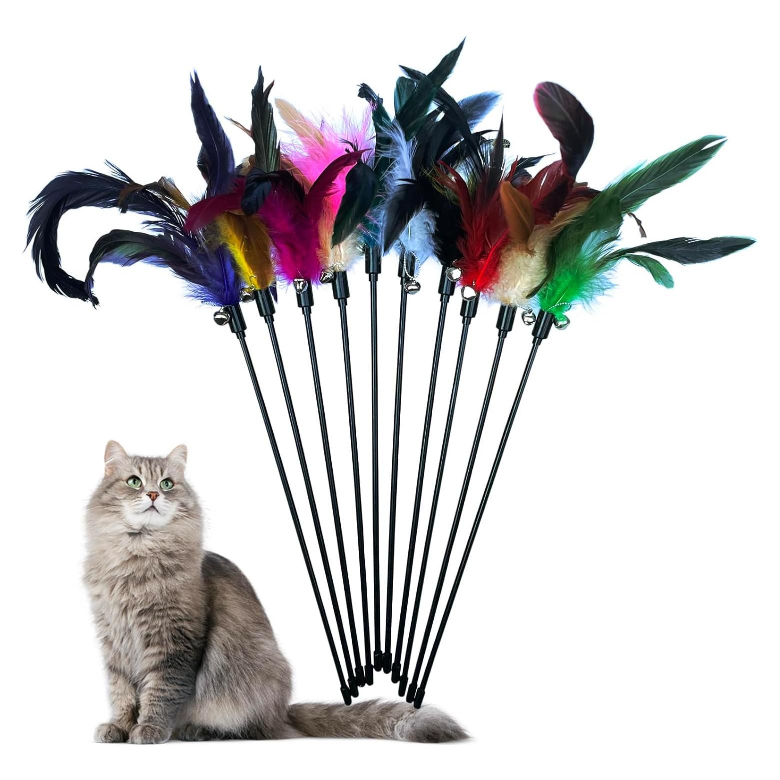 Paquete de 10 Juguetes Interactivos para Gatos YUBNOUS