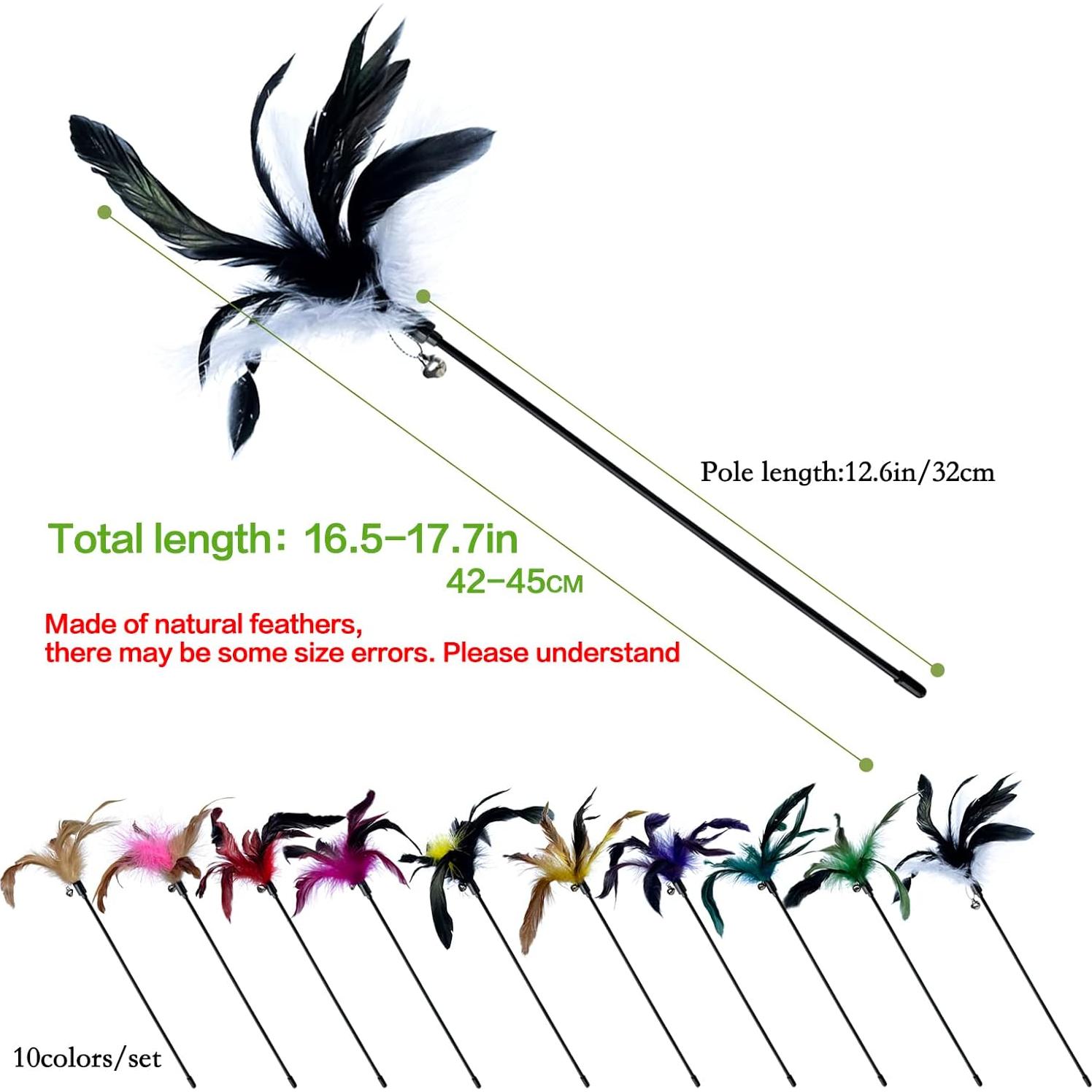 Paquete de 10 Juguetes Interactivos para Gatos YUBNOUS