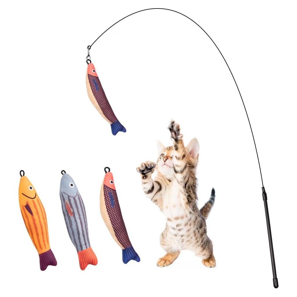 Juguetes de Varita para Gatos PAZ'S GIFT - 3 Piezas Sonoras