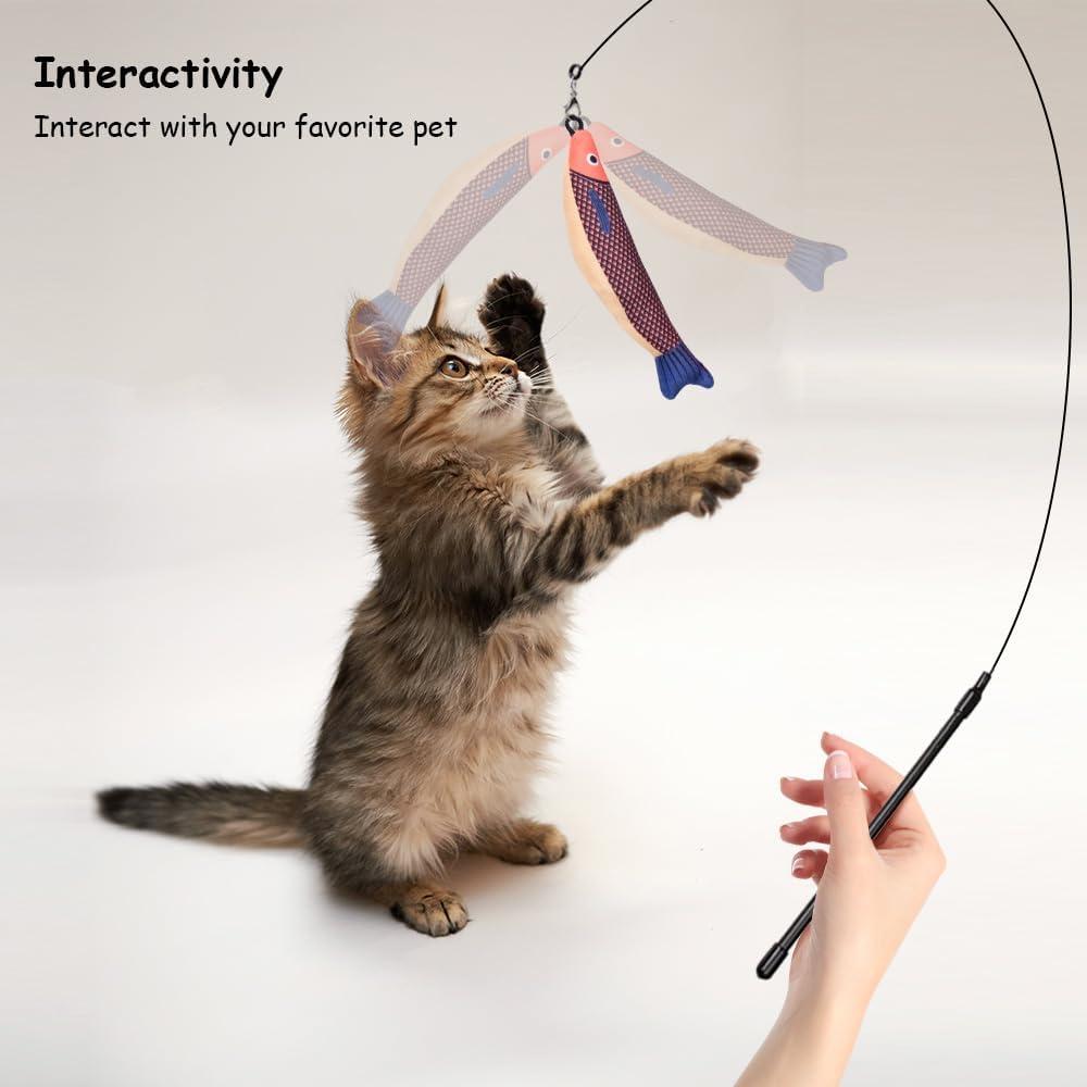 Juguetes de Varita para Gatos PAZ'S GIFT - 3 Piezas Sonoras