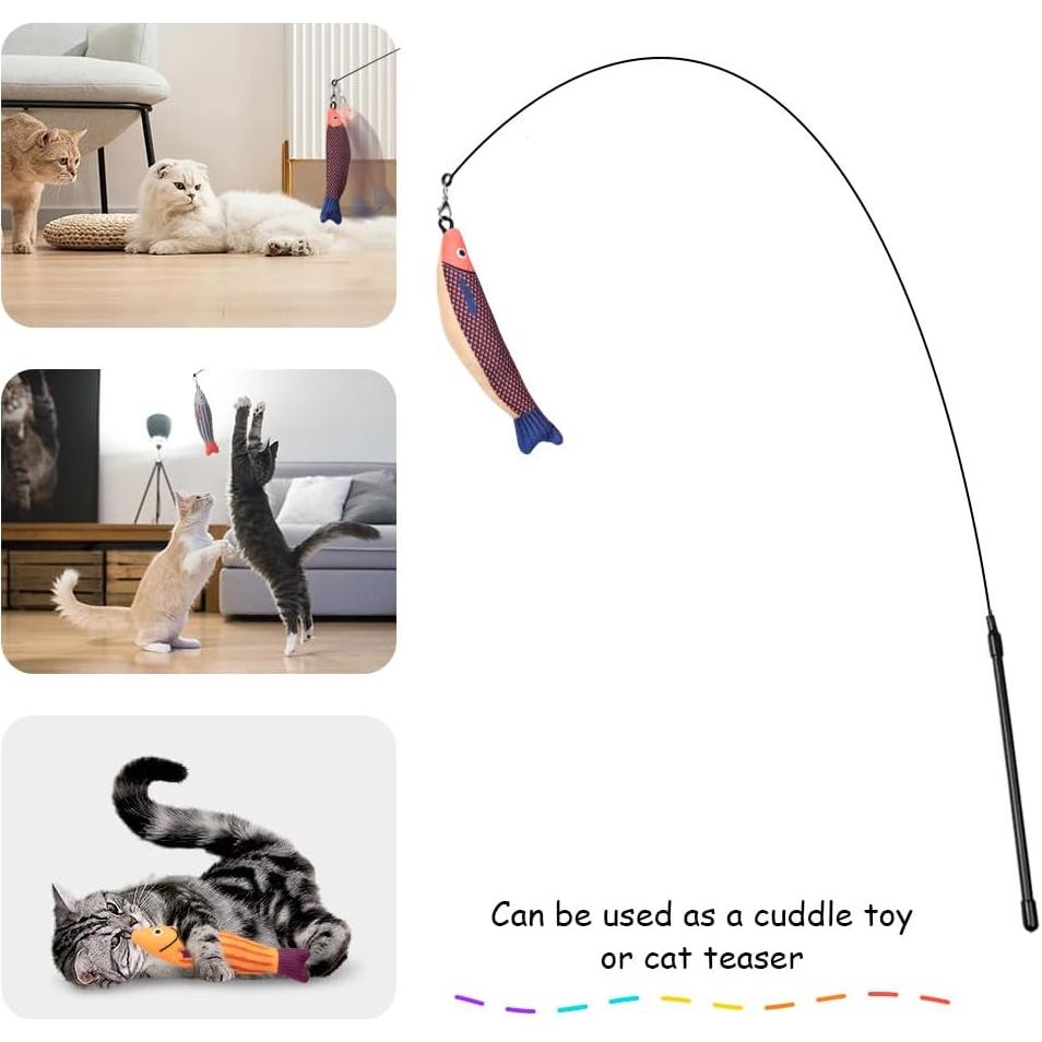 Juguetes de Varita para Gatos PAZ'S GIFT - 3 Piezas Sonoras