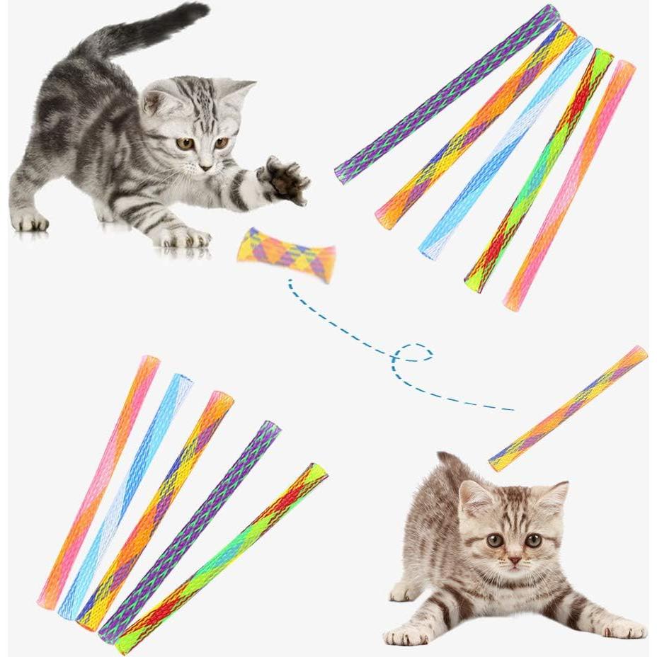 Juguetes Interactivos para Gatos WishLotus - 30 Piezas Coloridas