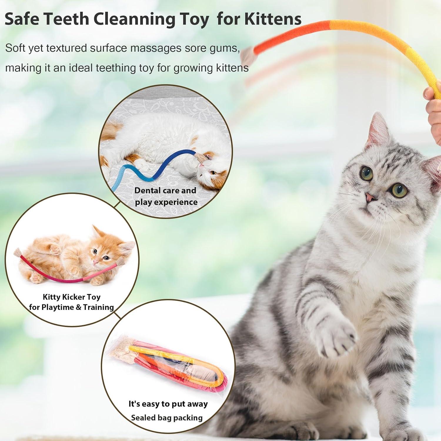 Juguetes para Gatos Retro Shaw - Cuerda Masticar 60 cm 3 Piezas