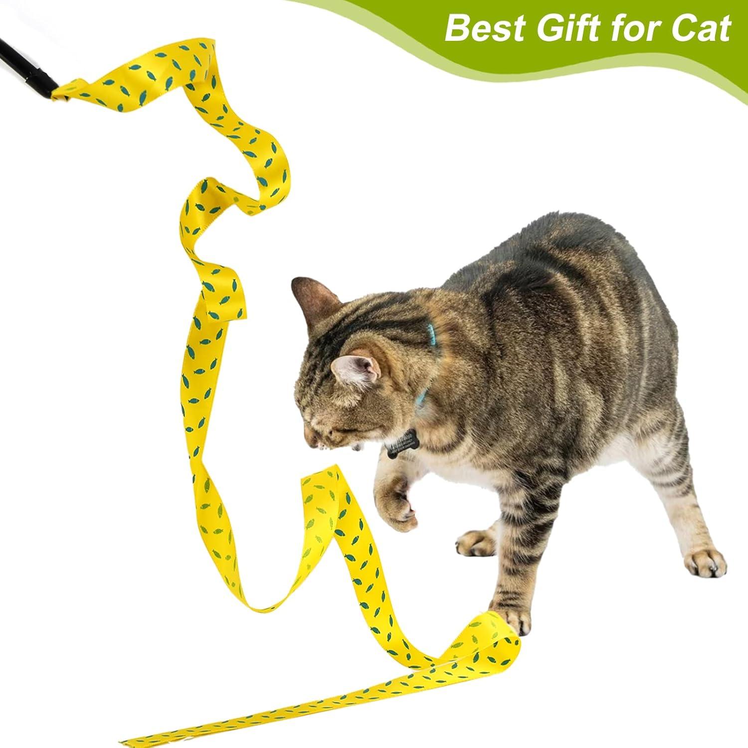 Varita Interactiva para Gatos URMYONLY - 8 Juguetes con Ratón