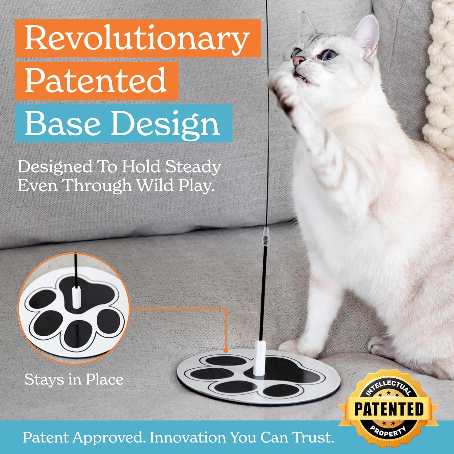 Juguete Interactivo para Gatos GADGETSOLOGY 4 en 1 con Ventosa