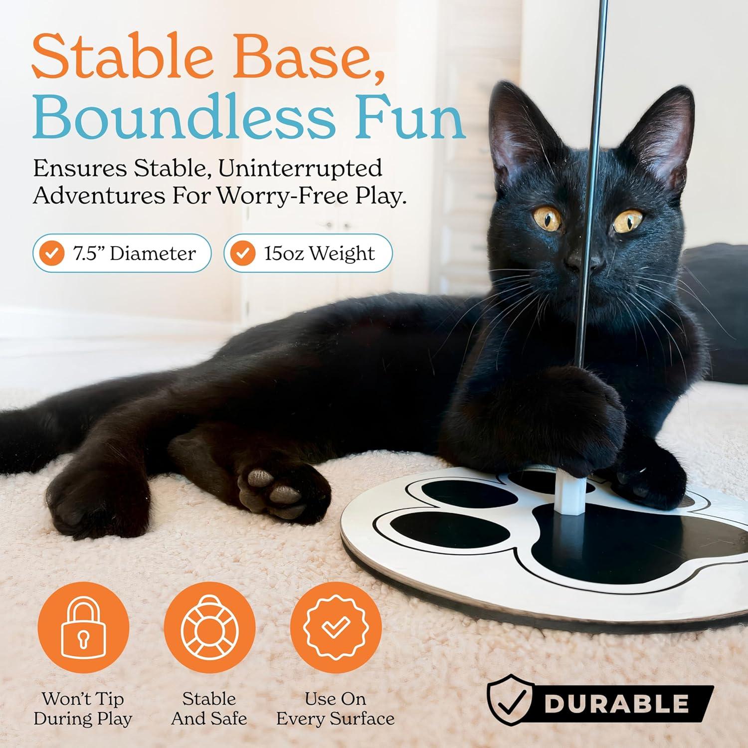 Juguete Interactivo para Gatos GADGETSOLOGY 4 en 1 con Ventosa