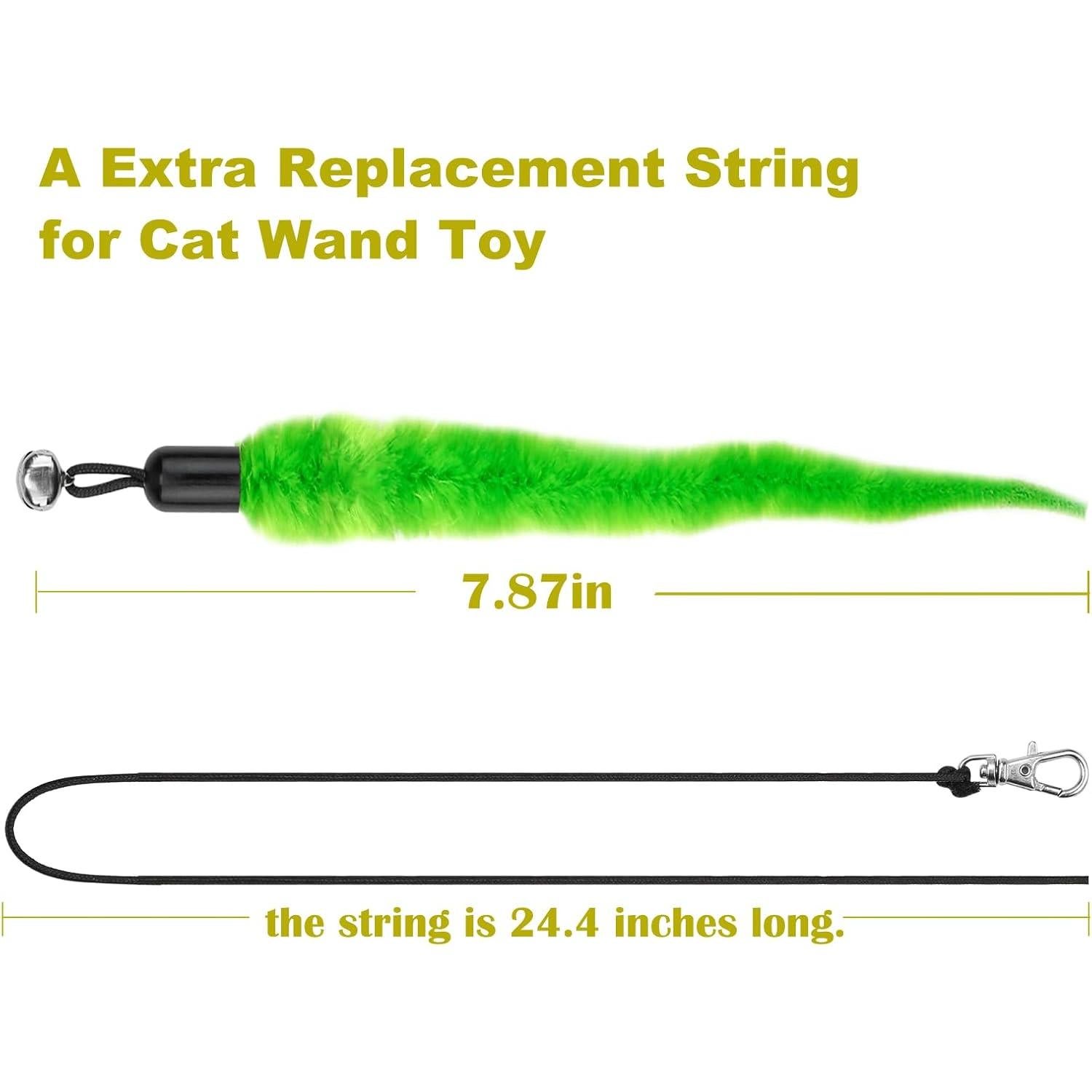 Paquete de 10 Accesorios de Juguete de Gusano MeoHui para Gatos