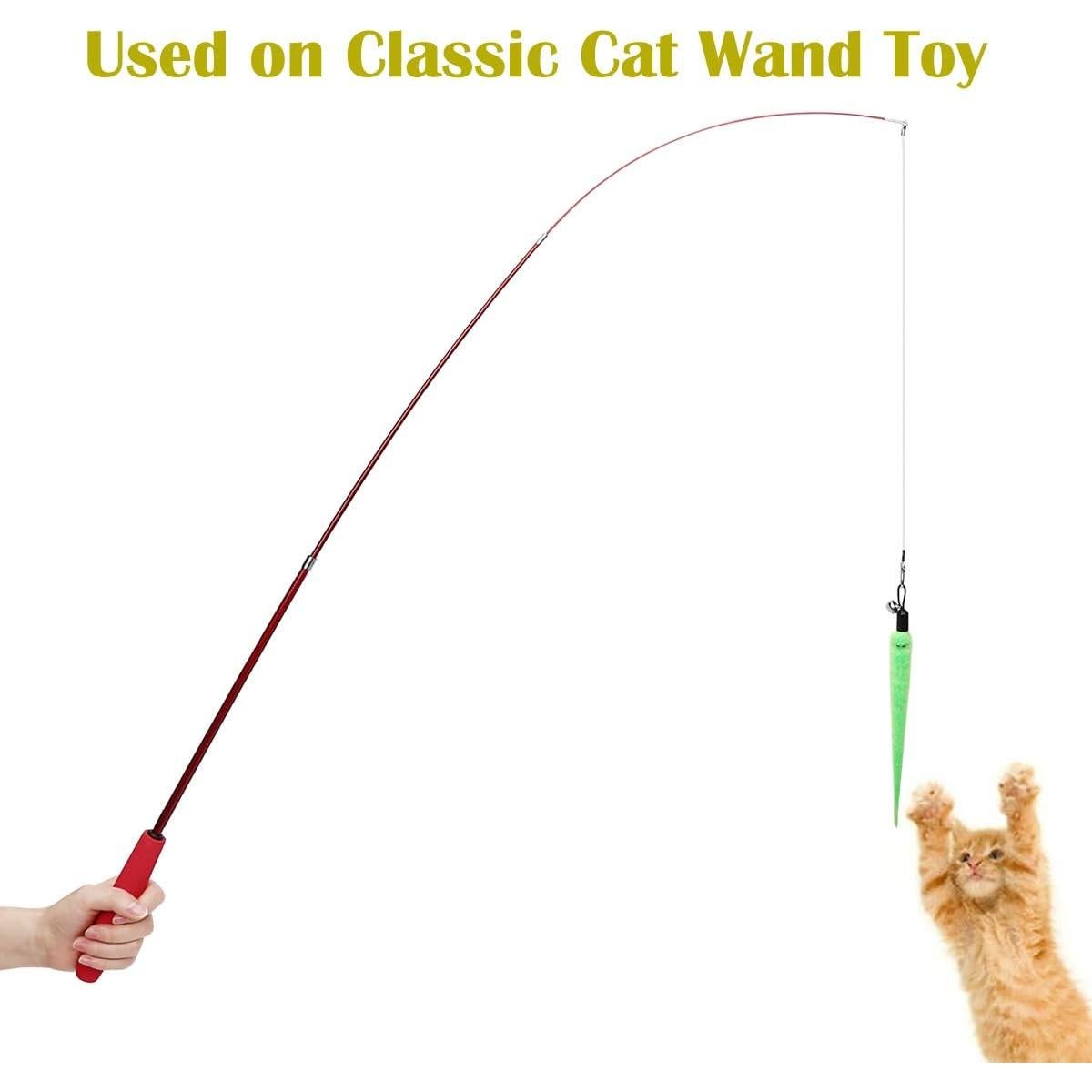 Paquete de 10 Accesorios de Juguete de Gusano MeoHui para Gatos