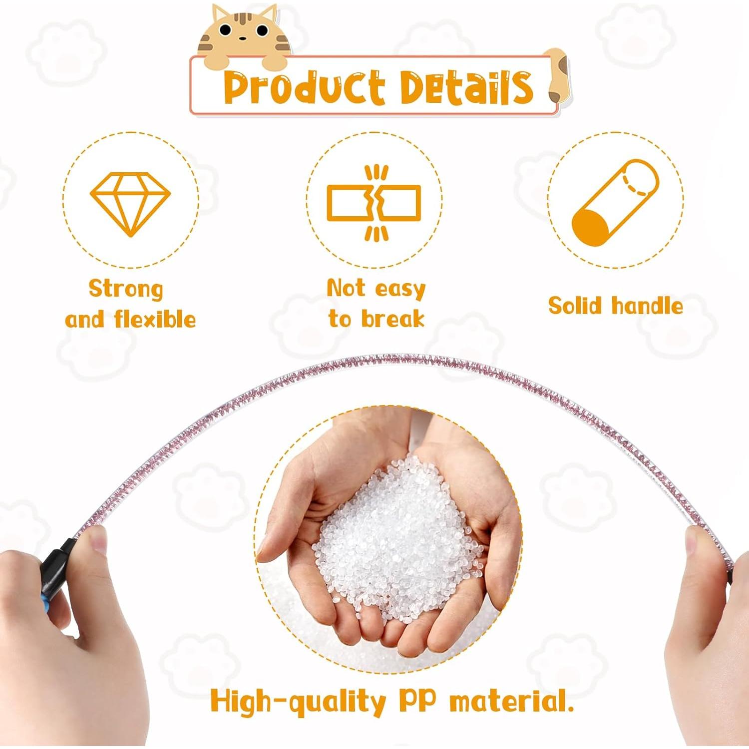 3 Juguetes Interactivos para Gatos Varita Arcoíris InnoHHustle