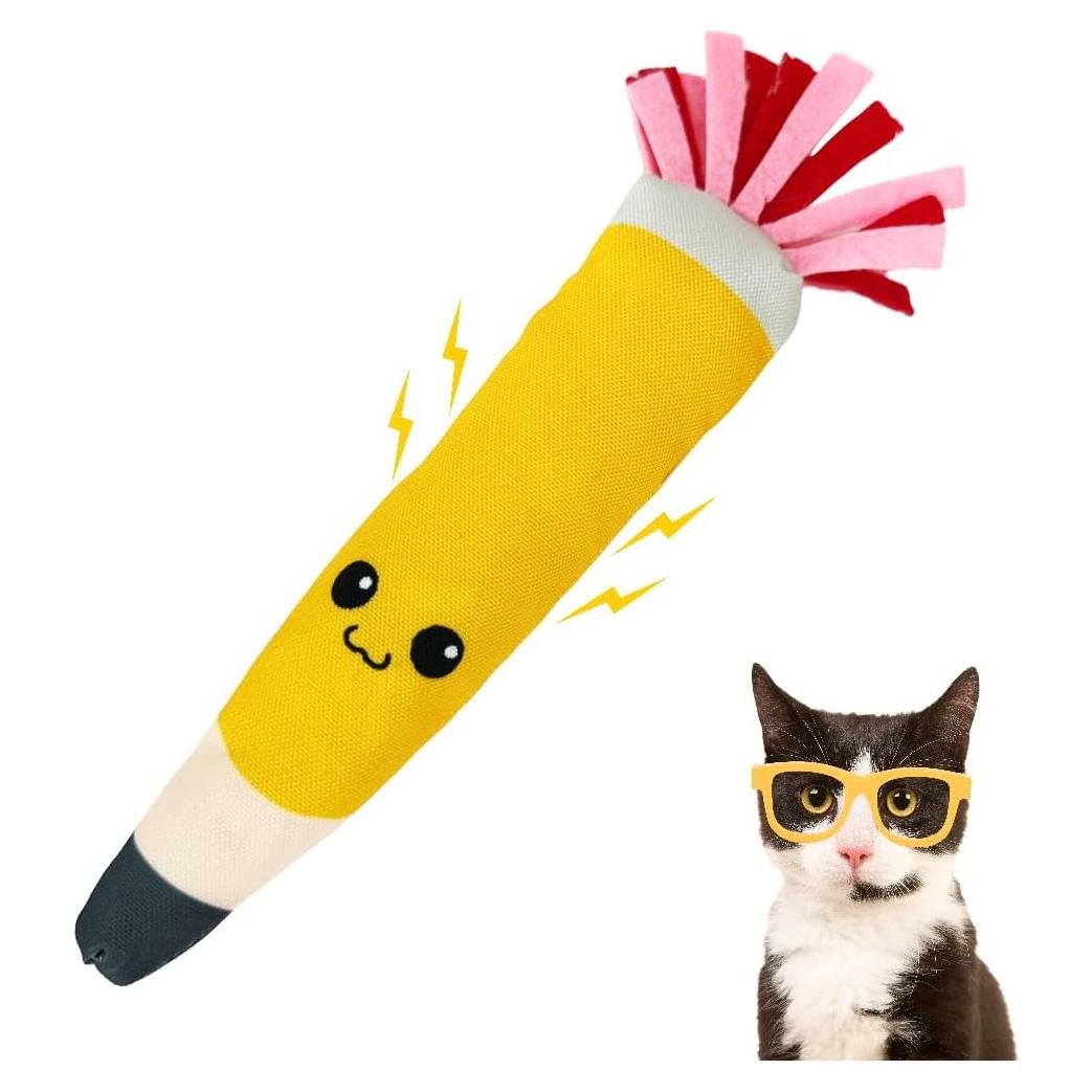 Juguete para Gato ToyGenics Lápiz con Hierba Gatera Orgánica