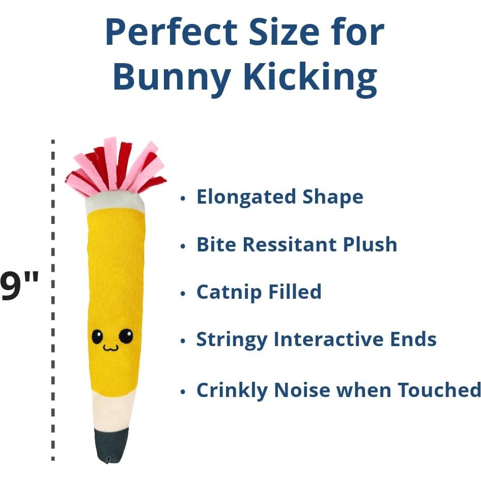 Juguete para Gato ToyGenics Lápiz con Hierba Gatera Orgánica