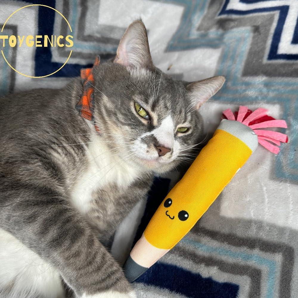 Juguete para Gato ToyGenics Lápiz con Hierba Gatera Orgánica