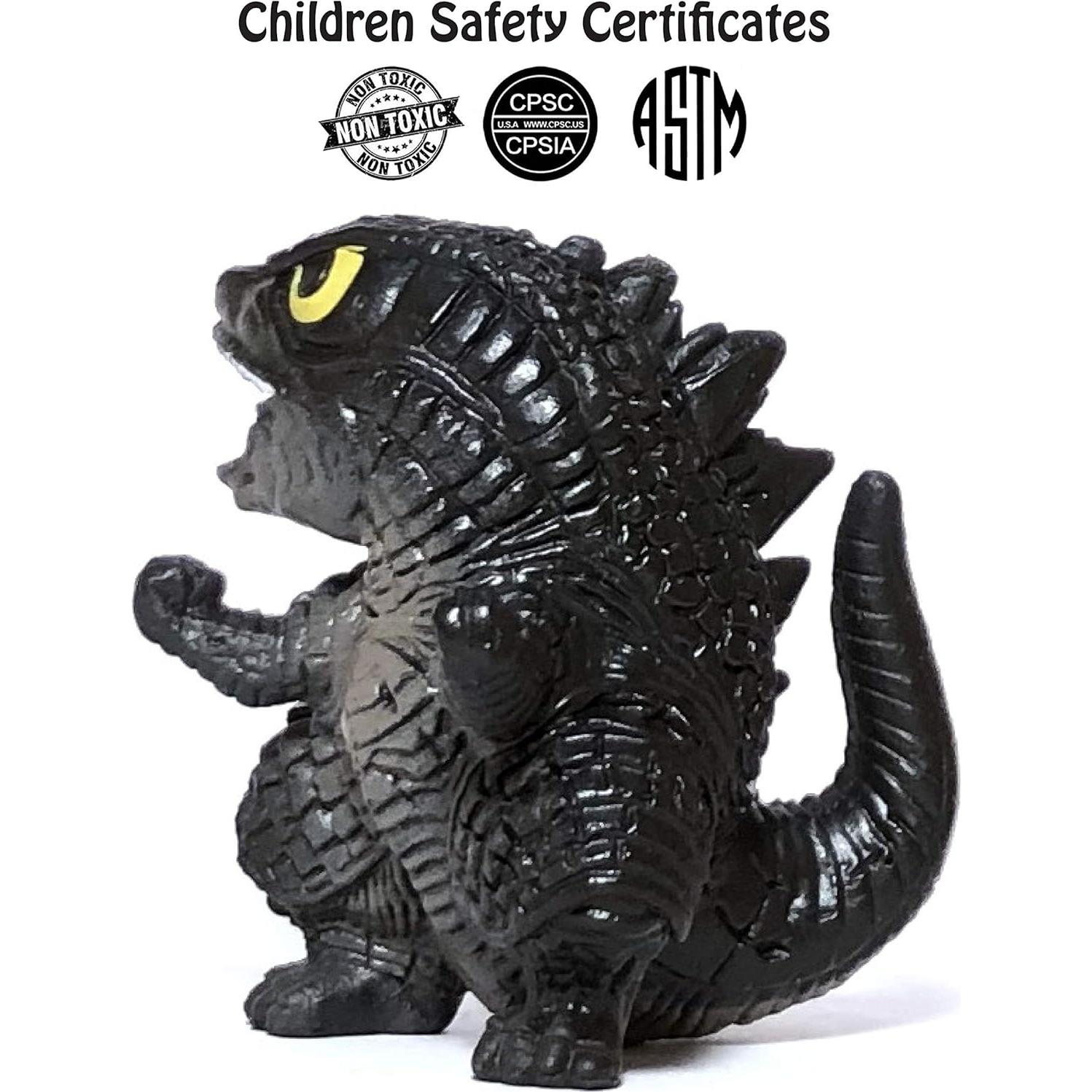 EZFun Set de 6 Figuras de Godzilla Chibi con Articulaciones