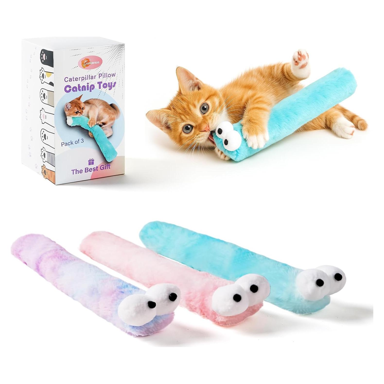 Juguetes para Gatos Gochanmon 3 Piezas con Hierba Gatera 31.75 cm