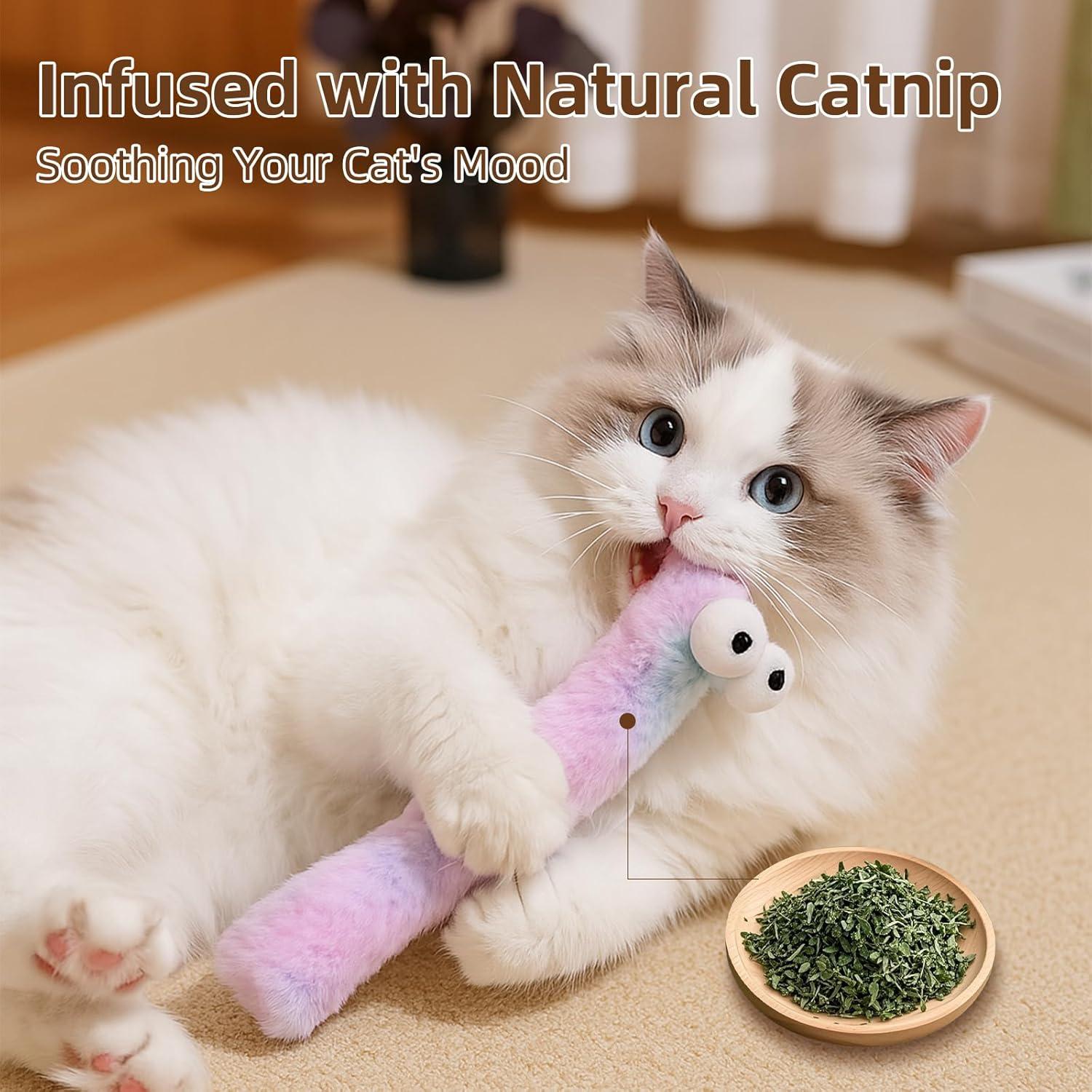 Juguetes para Gatos Gochanmon 3 Piezas con Hierba Gatera 31.75 cm