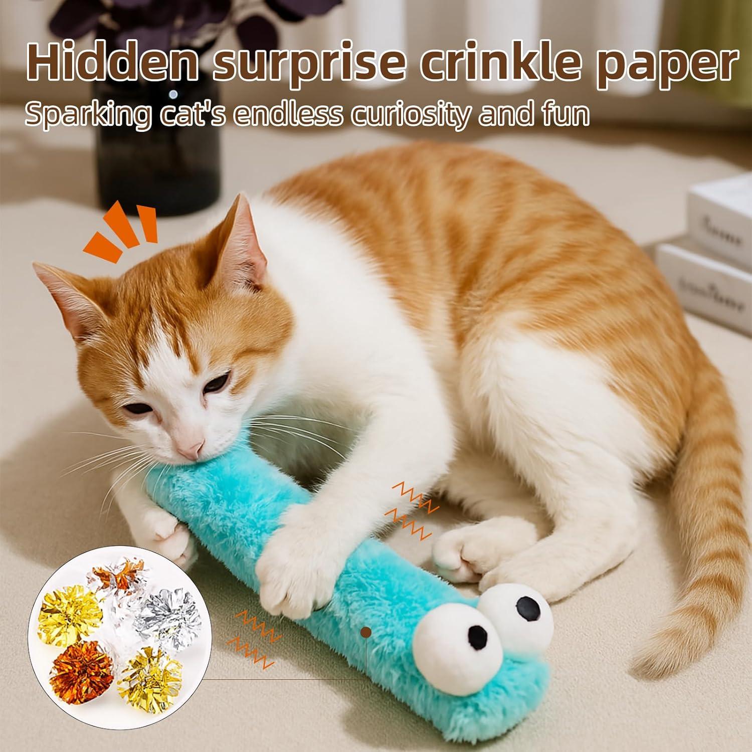 Juguetes para Gatos Gochanmon 3 Piezas con Hierba Gatera 31.75 cm