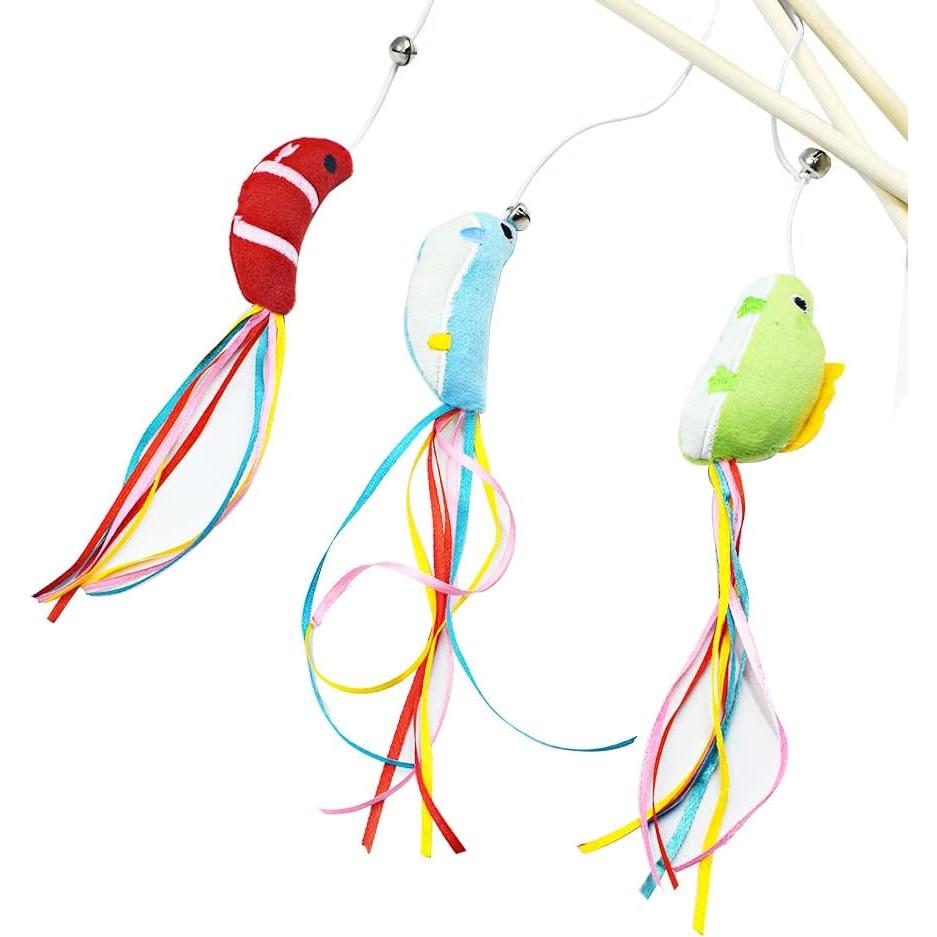 Varitas Interactivas para Gatos IUHKBH - 3 PCS con Catnip