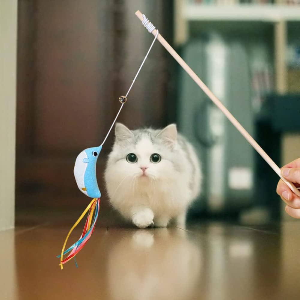 Varitas Interactivas para Gatos IUHKBH - 3 PCS con Catnip
