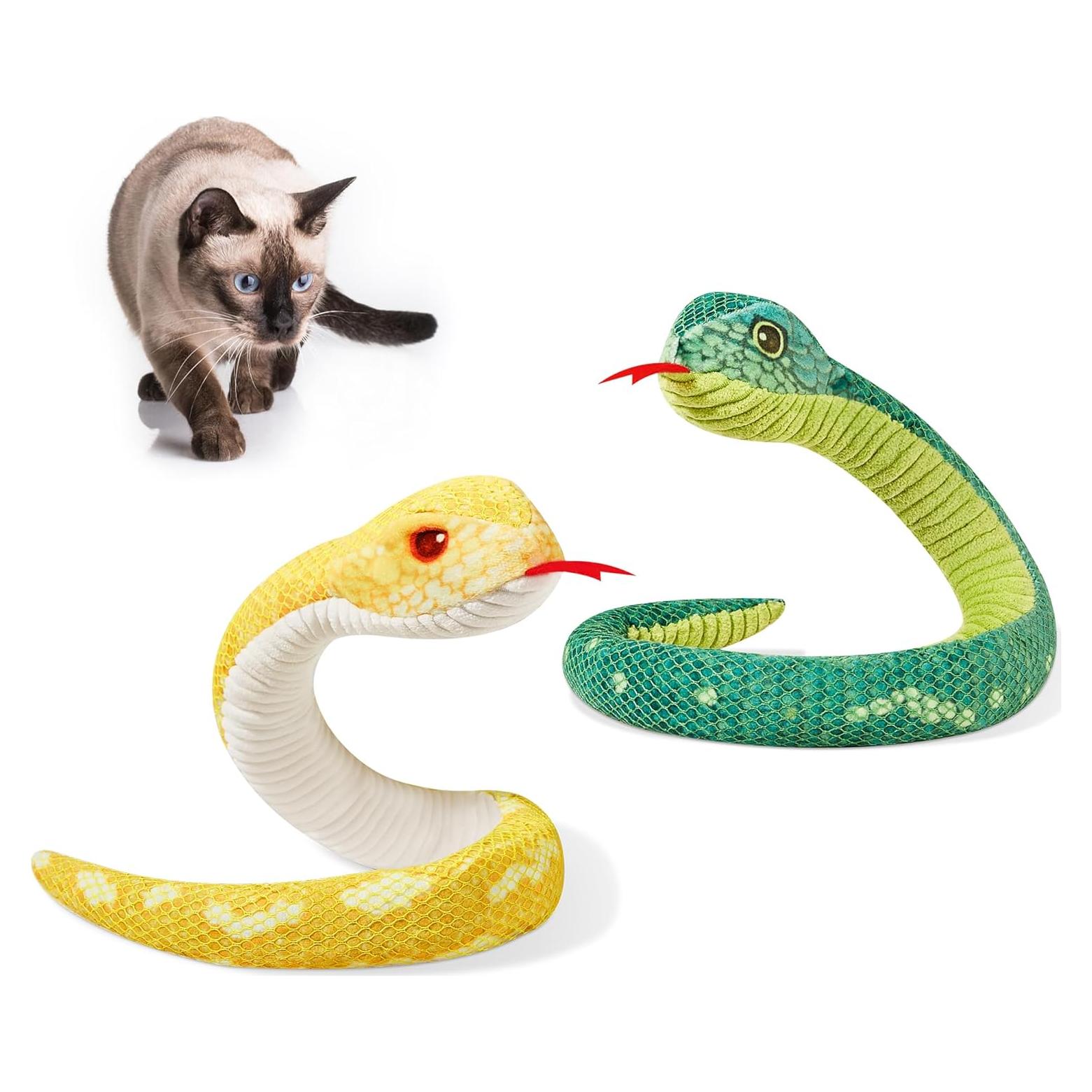 Juguetes para Gatos Potaroma Serpiente 50.8 cm con Catnip