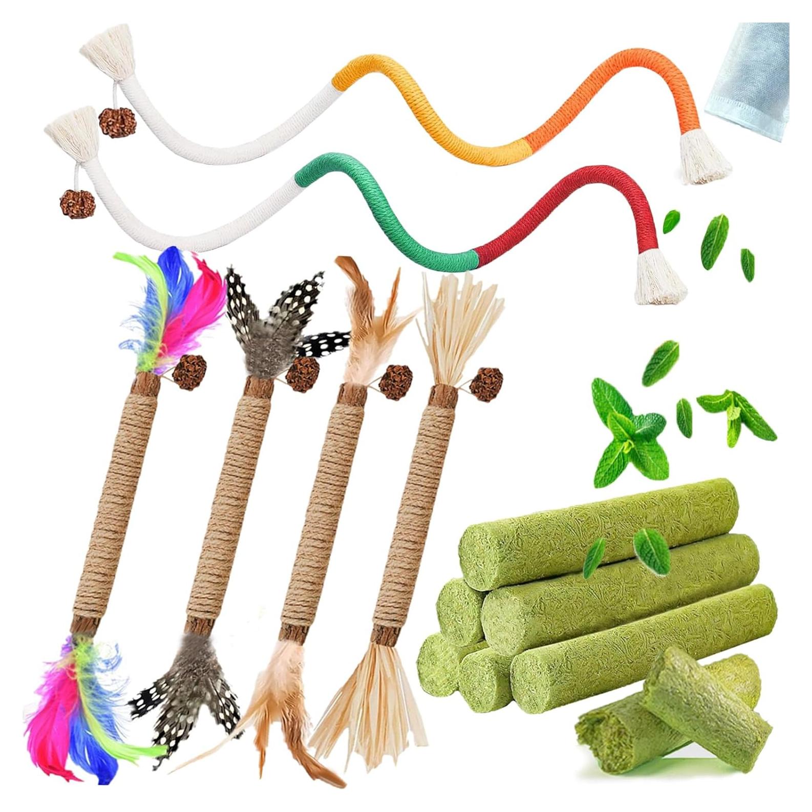 Juguetes para Gatos 12 Pack Catnip y Silvervine GREMBEB