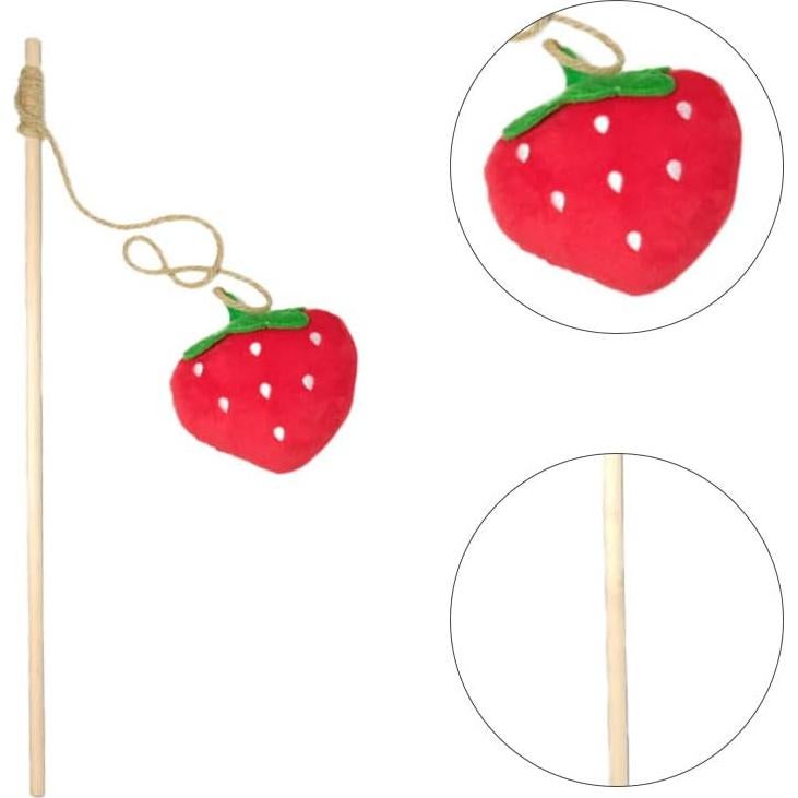 Juguete Interactivo para Gatos LUOZZY Fresa con Catnip