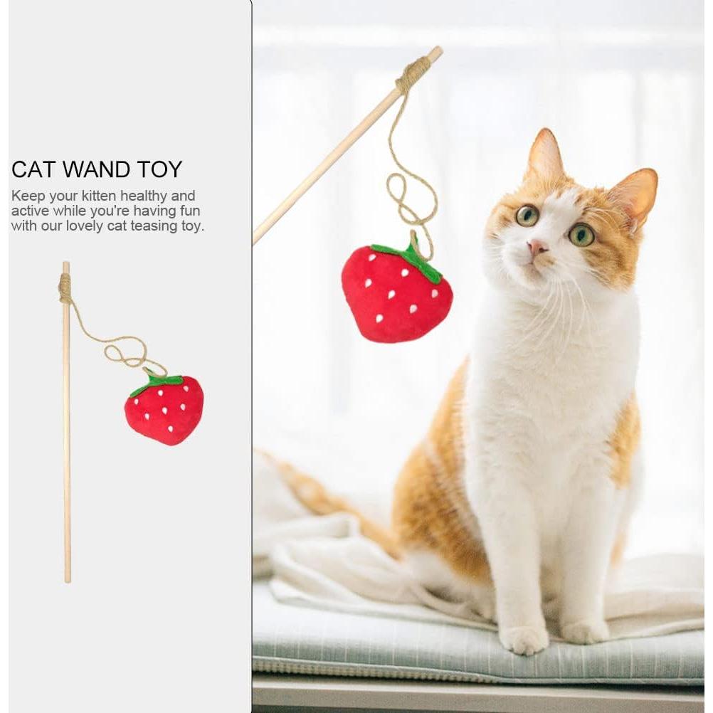 Juguete Interactivo para Gatos LUOZZY Fresa con Catnip