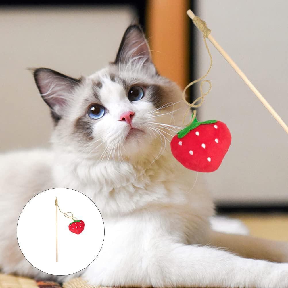 Juguete Interactivo para Gatos LUOZZY Fresa con Catnip