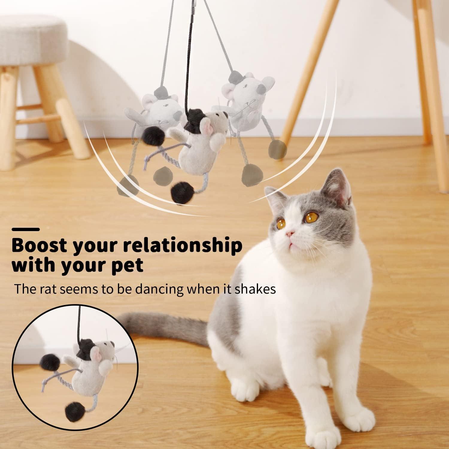 Juguete Interactivo para Gatos Paz's Gift Varita Ratón 25.4cm