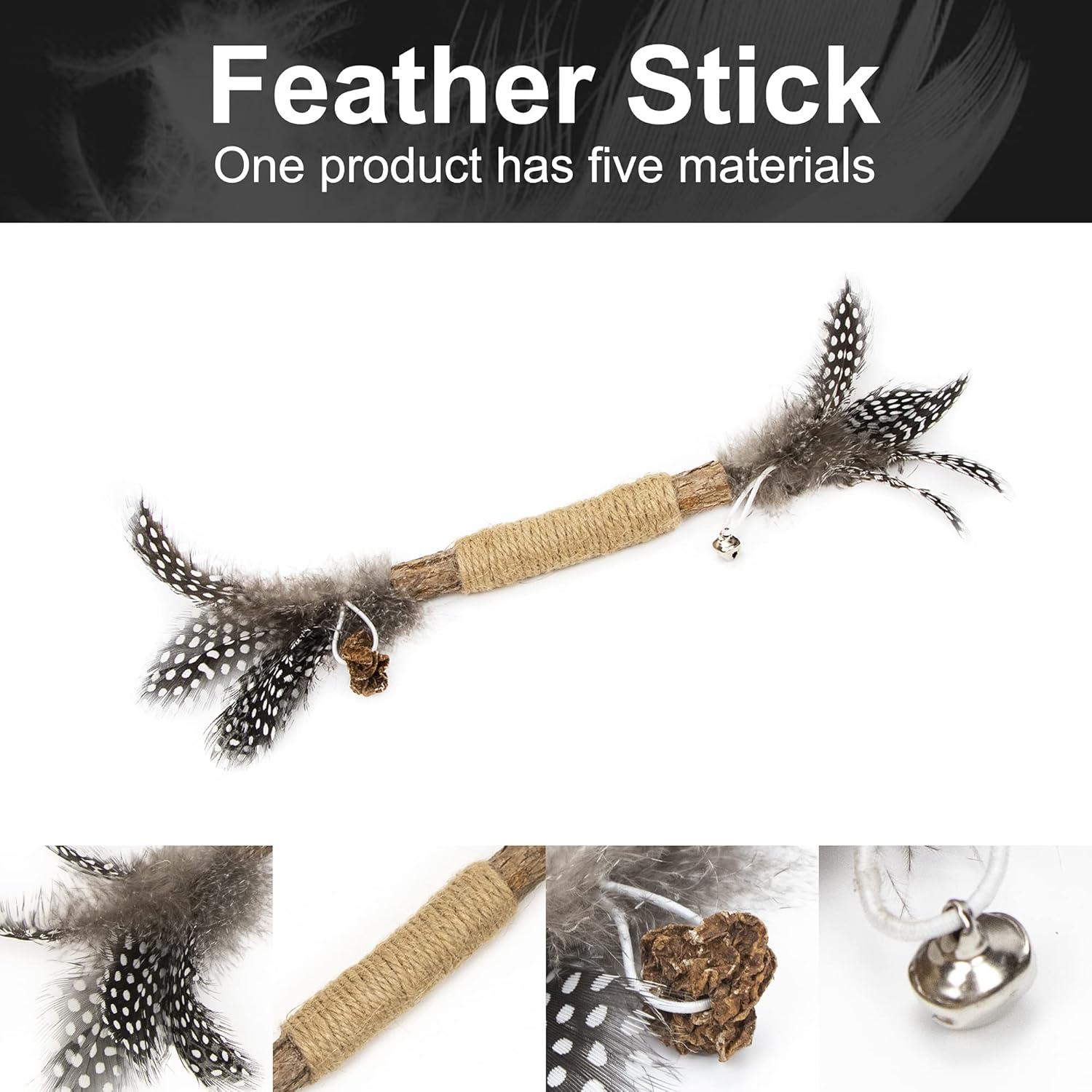 Juguete de Catnip Paz's Gift para Gatos - 2 Plumas Interactivas