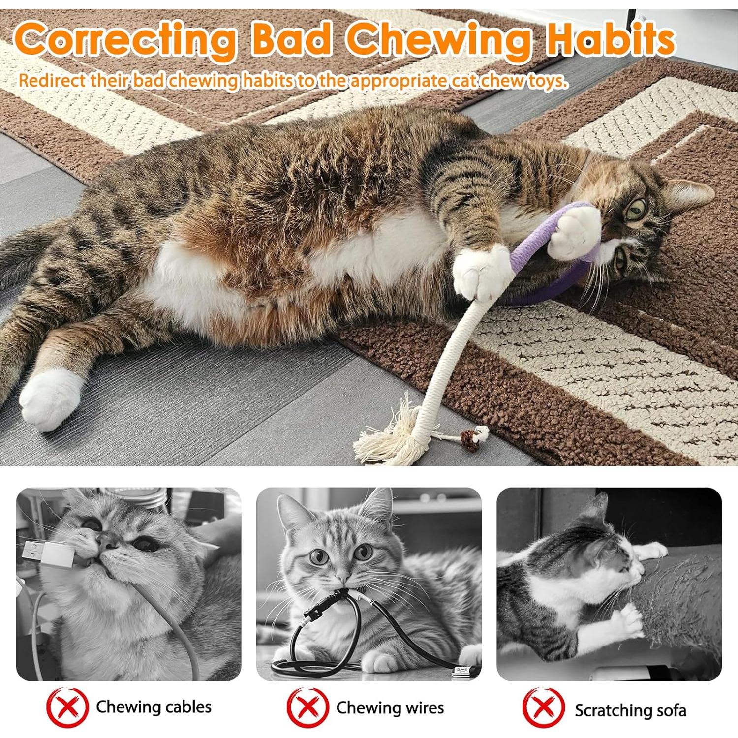 Juguetes para Gatos Tocirelo - Paquete de 6 Cuerdas Masticar