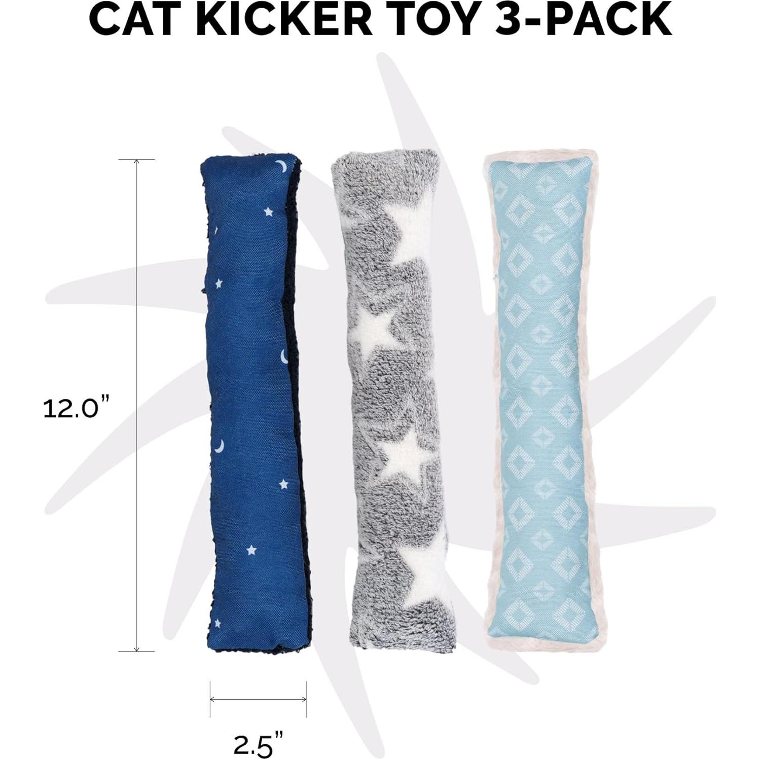 Set de 3 Juguetes Kicker de Felpa Furhaven con Catnip