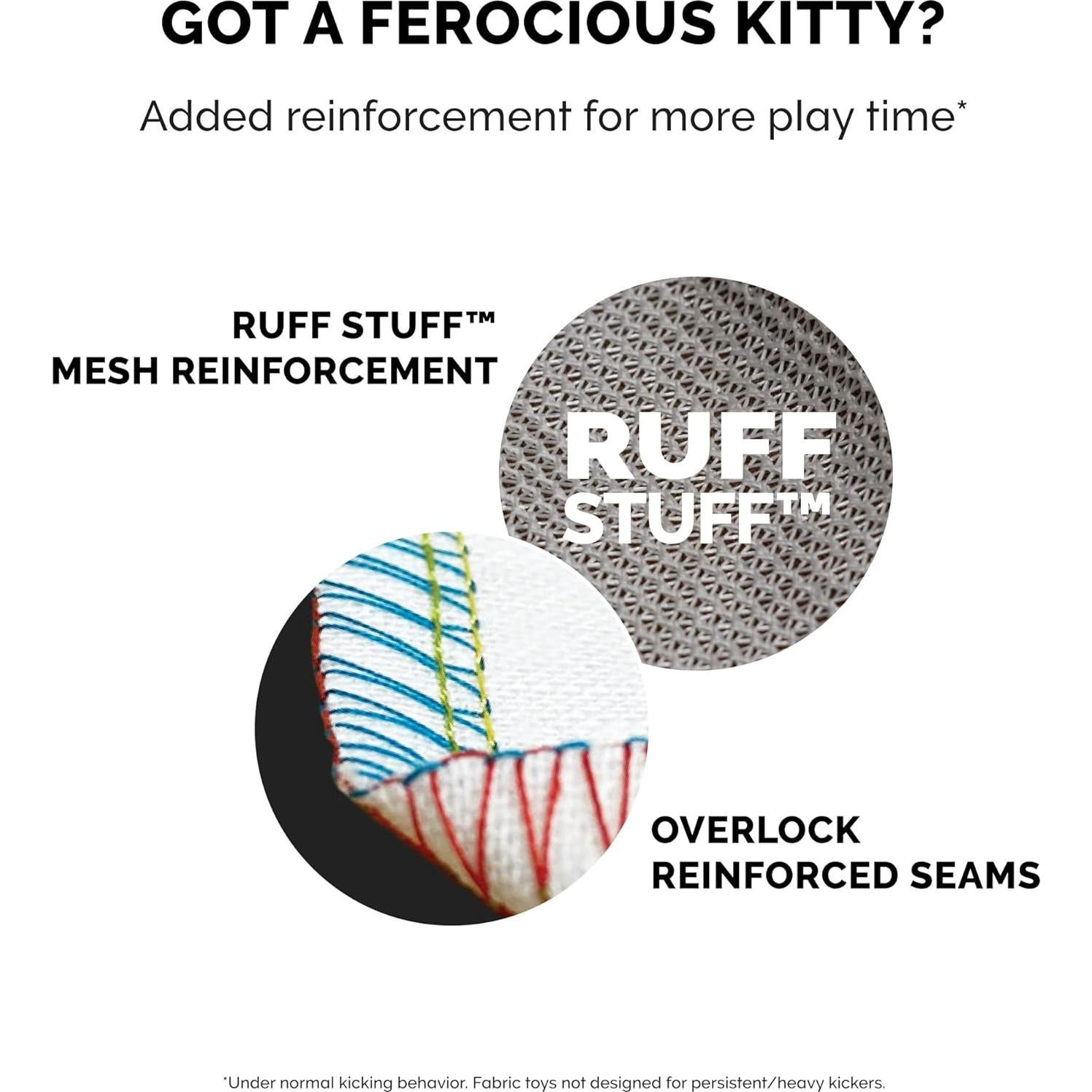 Set de 3 Juguetes Kicker de Felpa Furhaven con Catnip