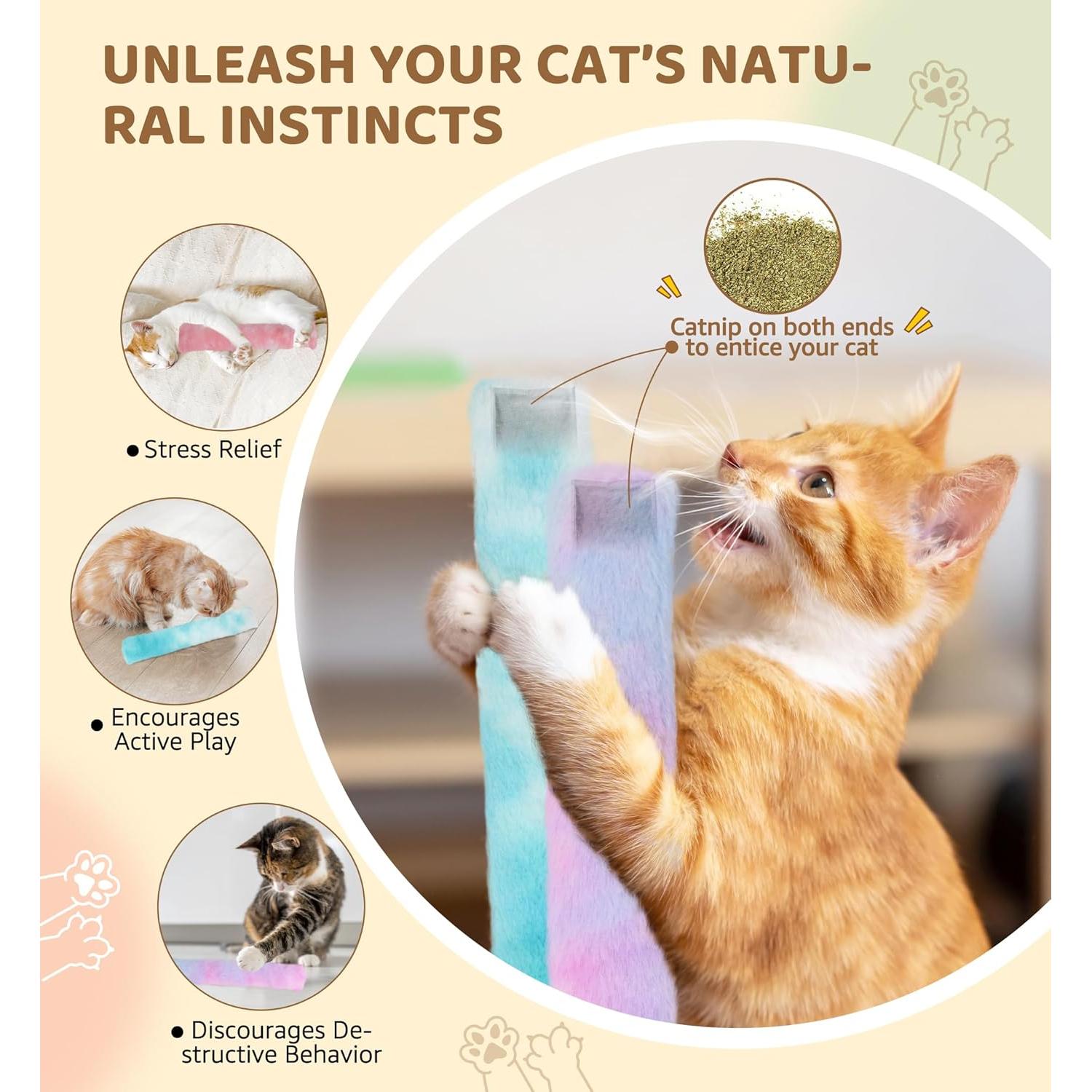 Paquete de 3 Almohadas Juguete para Gatos IPTPAS - Hierba Gatera