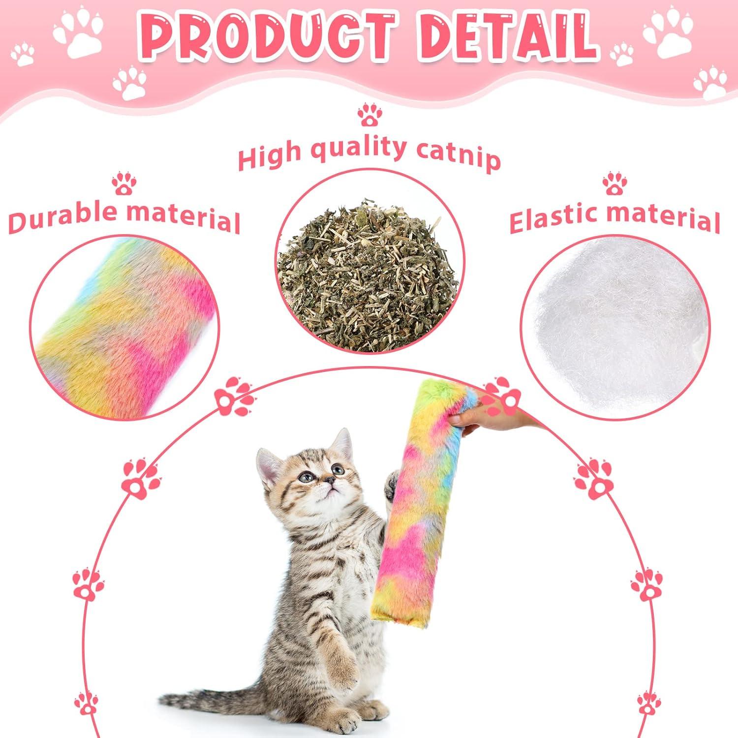 Juguetes para Gato Civaner 6 Pcs con Hierba Gatera 27 cm