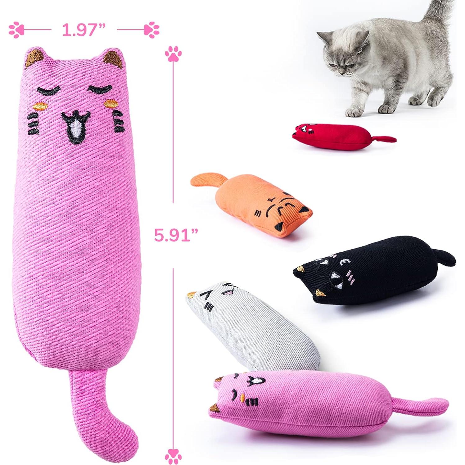 Juguetes para Gatos Legendog 5 Pcs con Hierba Gatera