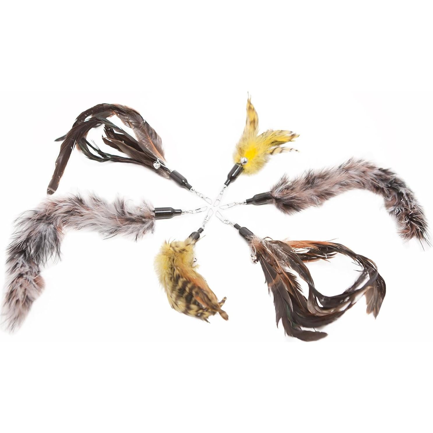 Repuestos de Plumas para Juguetes de Gato The Natural Pet Company - 6 Unidades