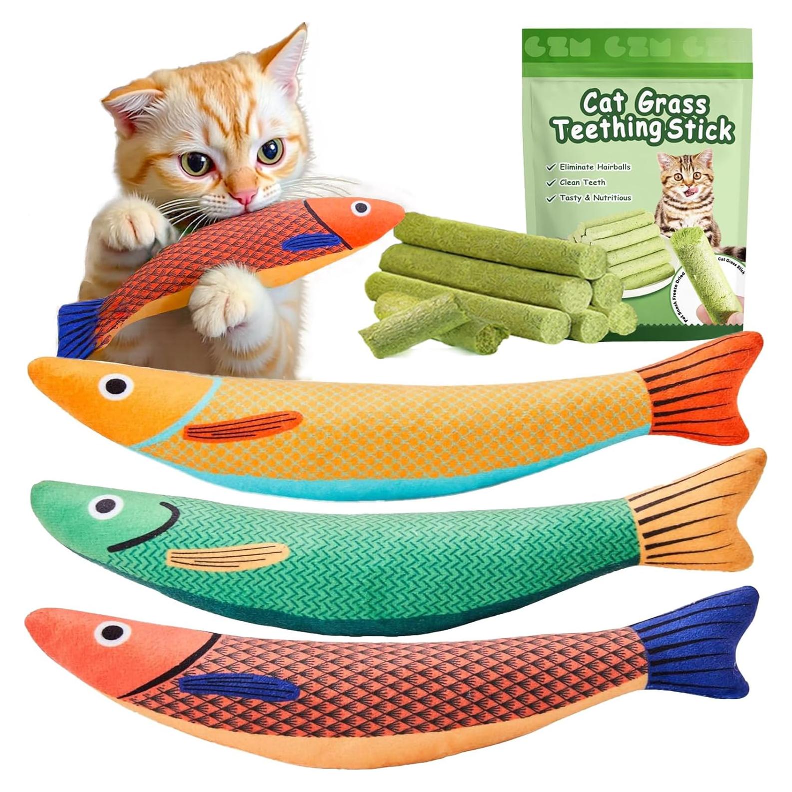 Juguetes para Gatos GREMBEB 9 Piezas Catnip Interactivos
