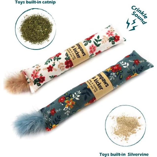 Paquete de 2 Juguetes Interactivos para Gato Jumpaws Floral
