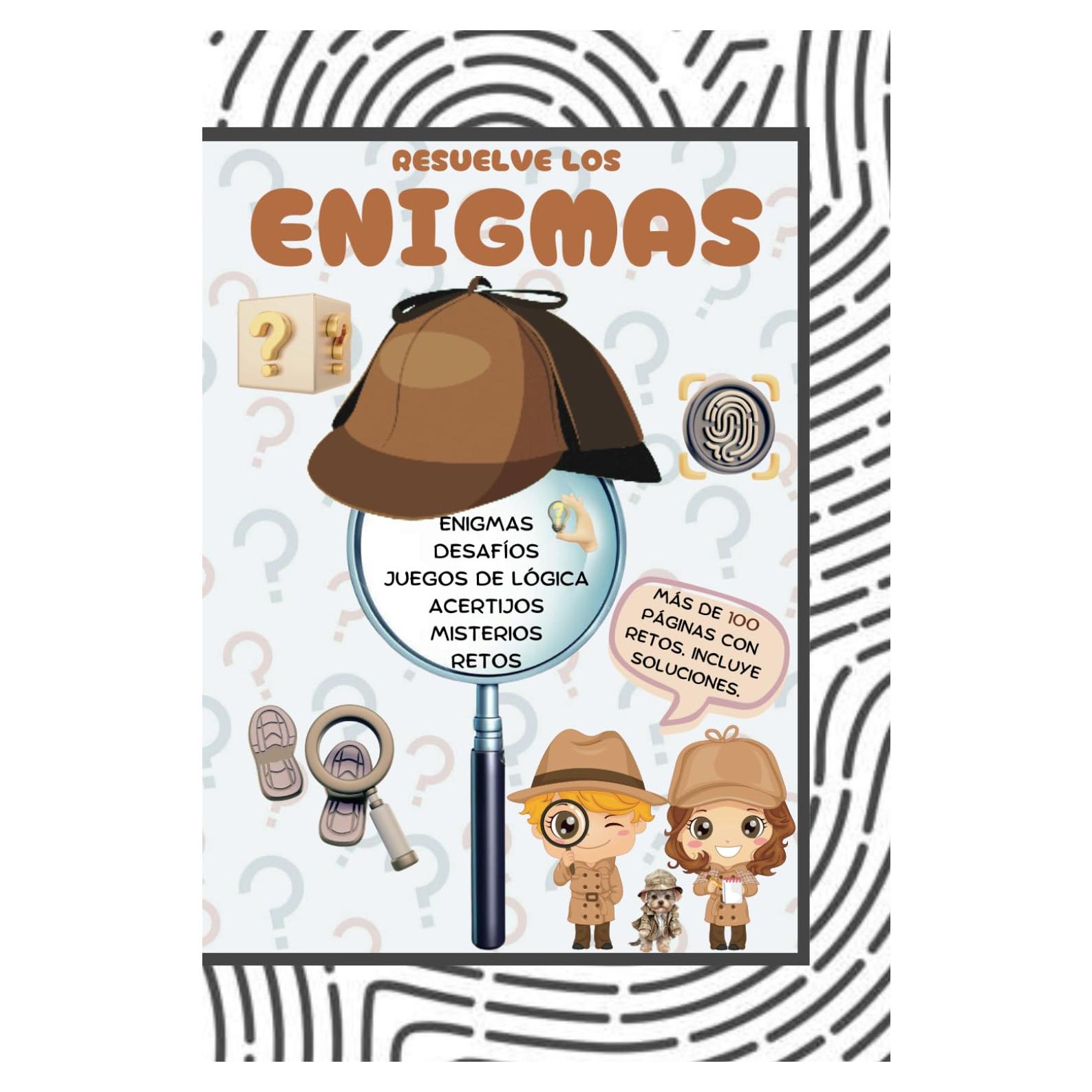 Resuelve los enigmas. Desafíos. Juegos de lógica. Acertijos. Misterios. Retos: Más de 100 páginas a color con retos. Incluye soluciones. Actividades ... y ejercitar la mente. (Spanish Edition)
