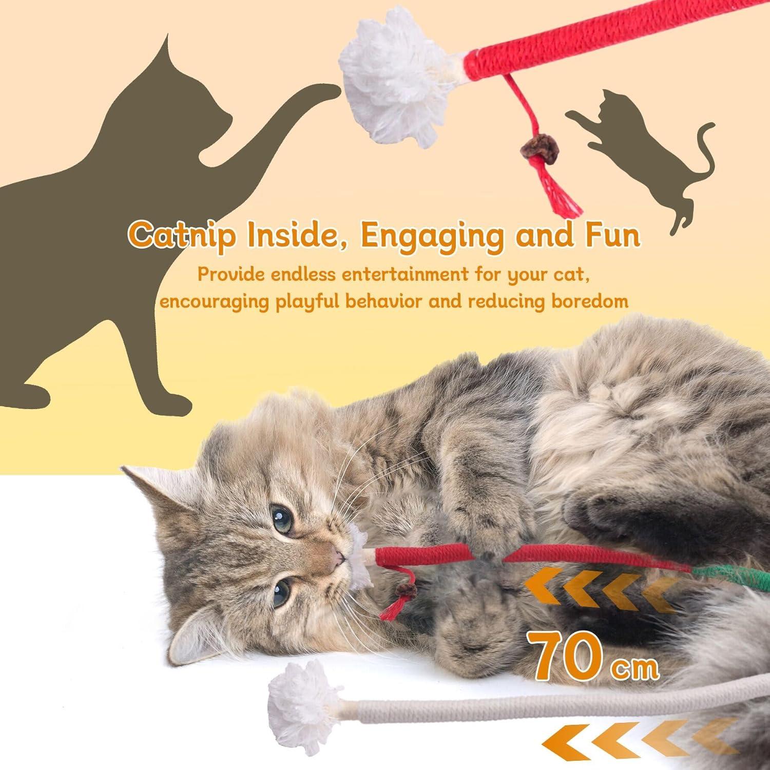 Juguetes Masticables para Gatos SEVENKA - 3 Pcs de 70cm