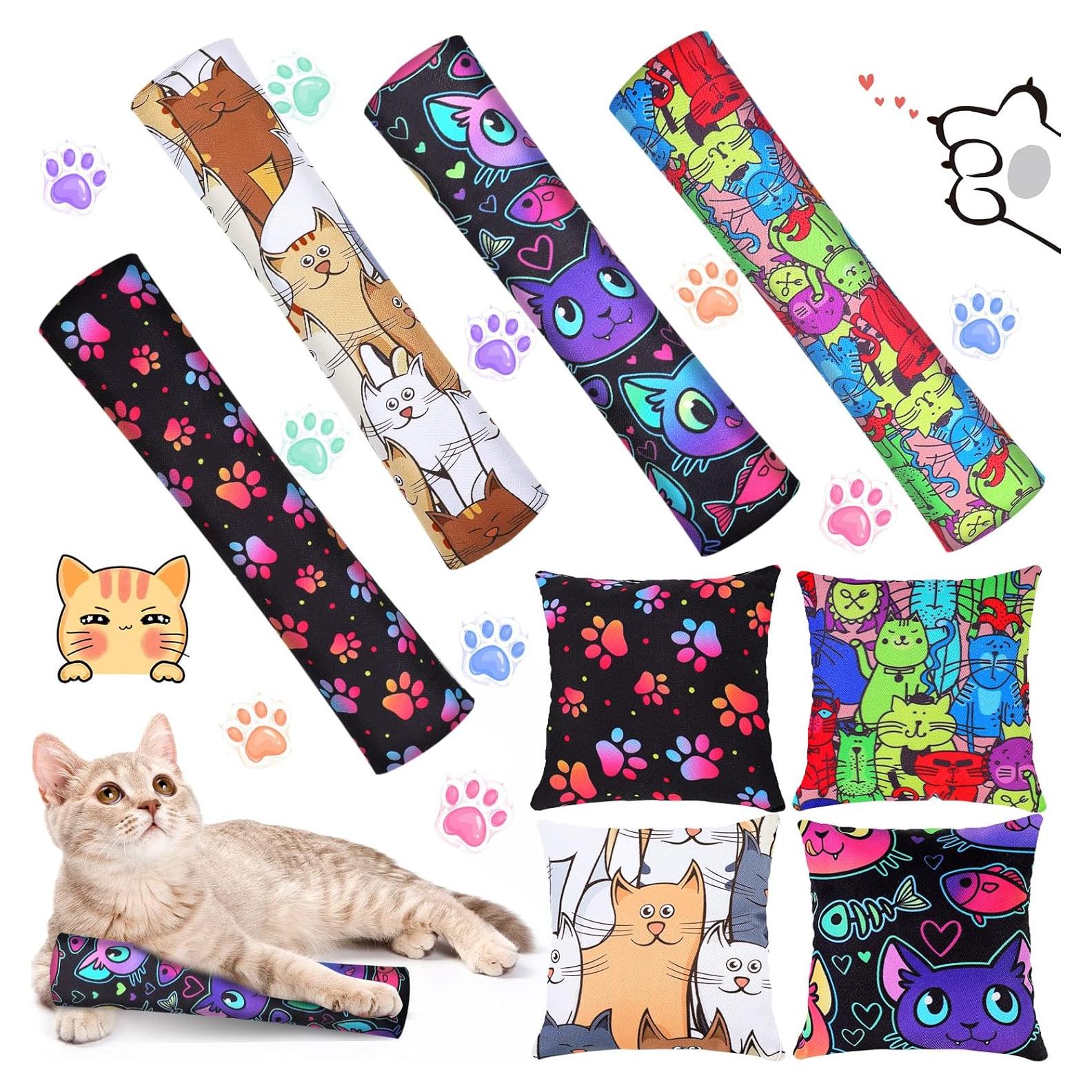 Juguetes para Gatos Hungdao - 8 Piezas con Hierba Gatera