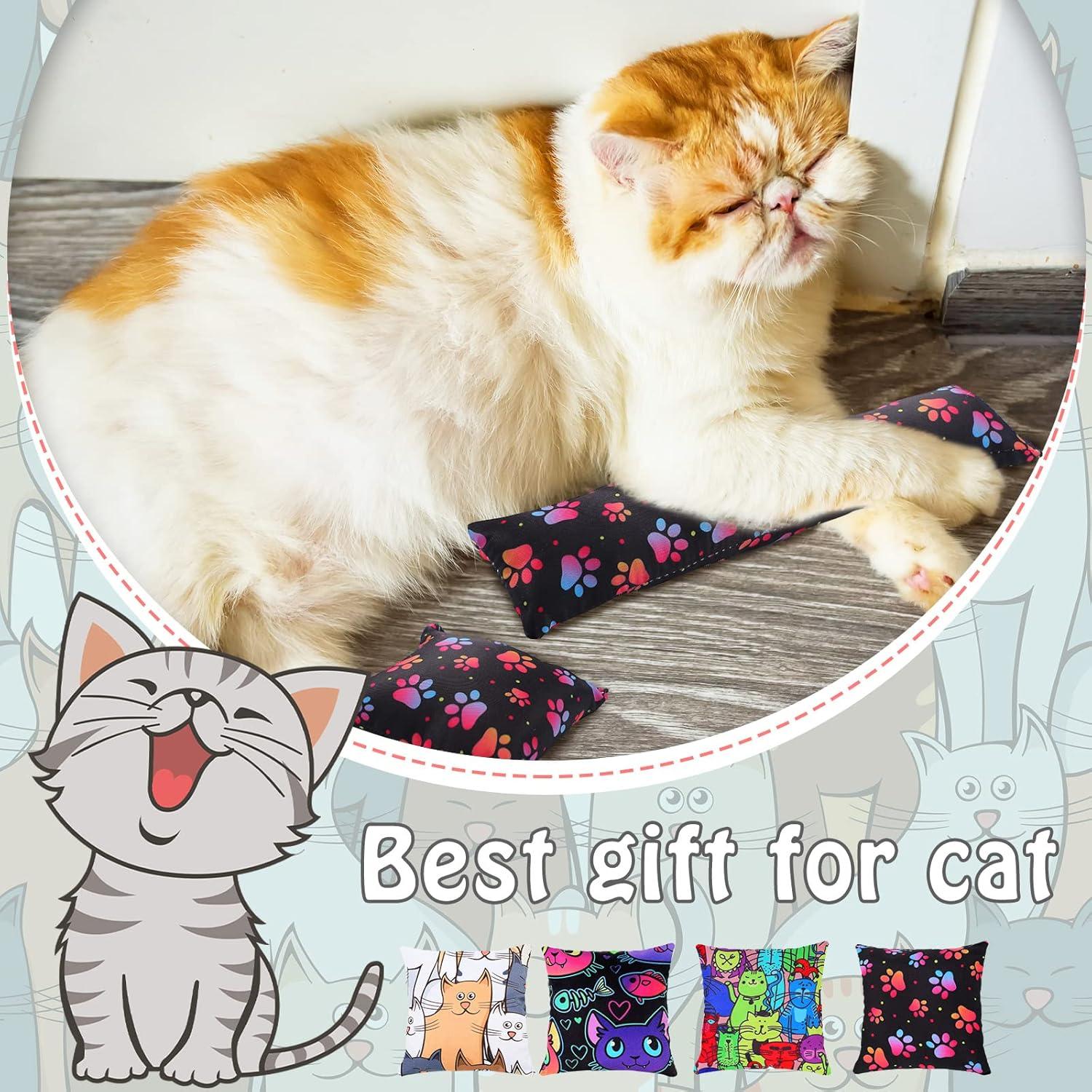 Juguetes para Gatos Hungdao - 8 Piezas con Hierba Gatera