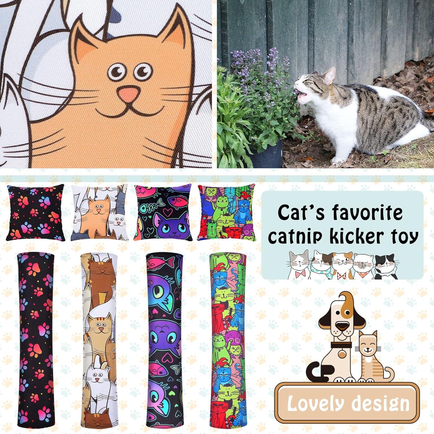 Juguetes para Gatos Hungdao - 8 Piezas con Hierba Gatera