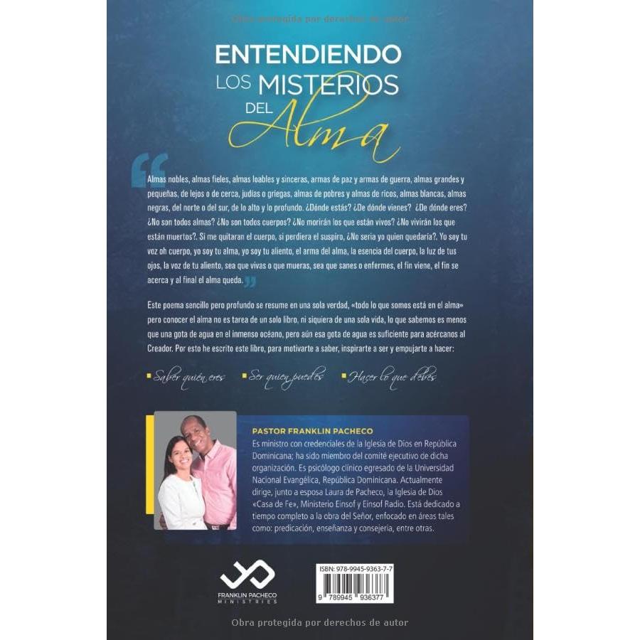 ENTENDIENDO LOS MISTERIOS DEL ALMA (LIROS DE FRANKLIN PACHECO) (Spanish Edition)