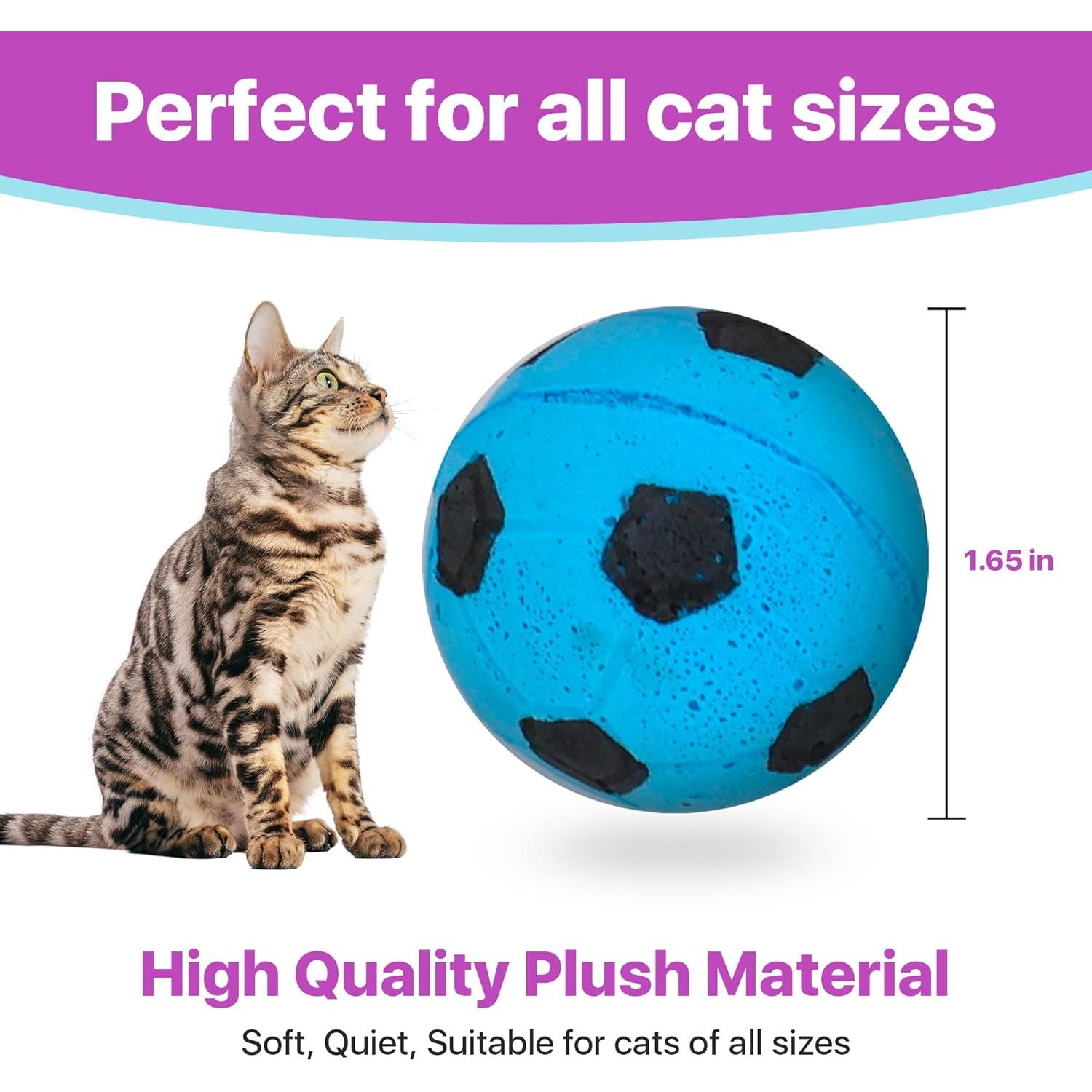 Esponjas Pelotas de Fútbol SPOT para Gatos - Paquete de 4