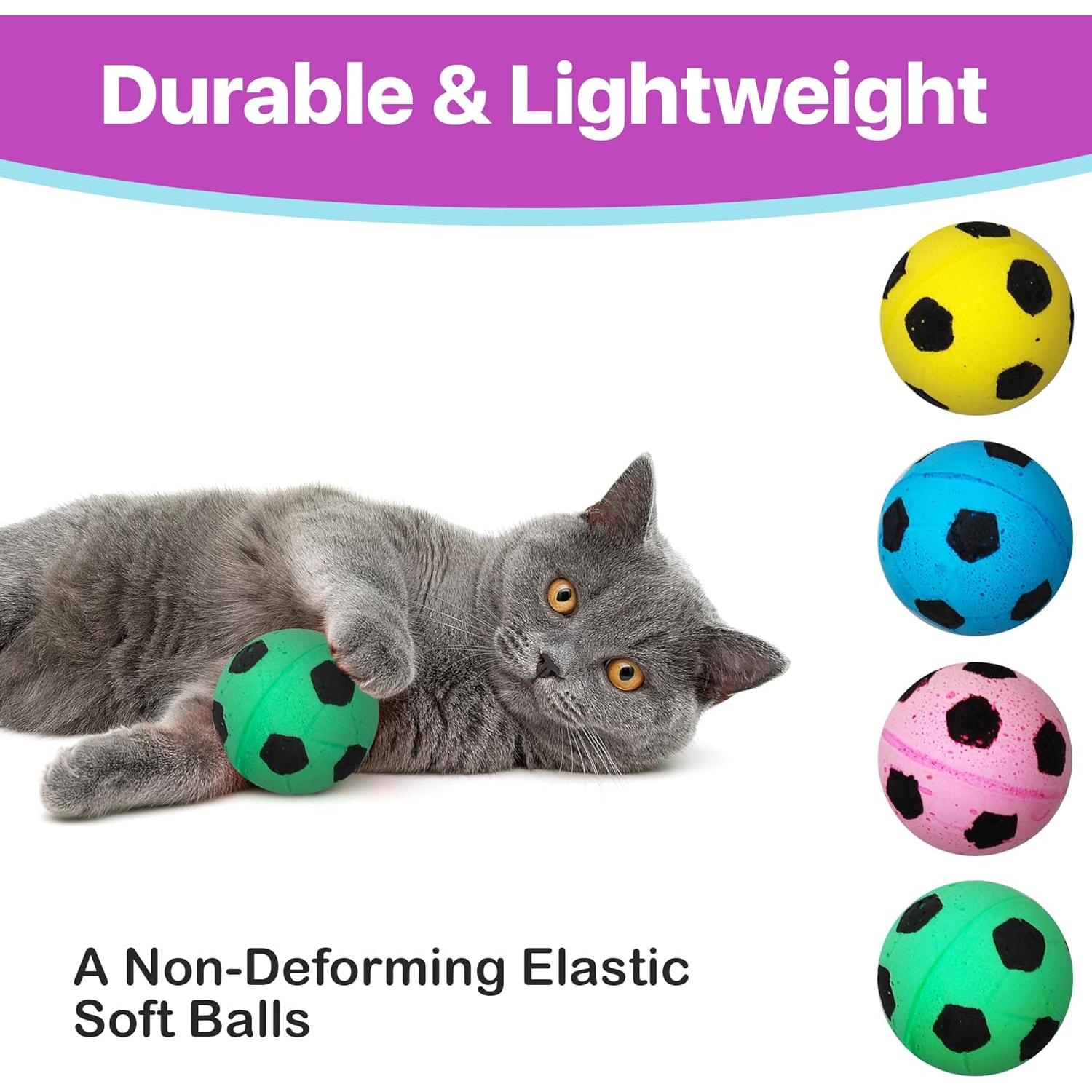 Esponjas Pelotas de Fútbol SPOT para Gatos - Paquete de 4