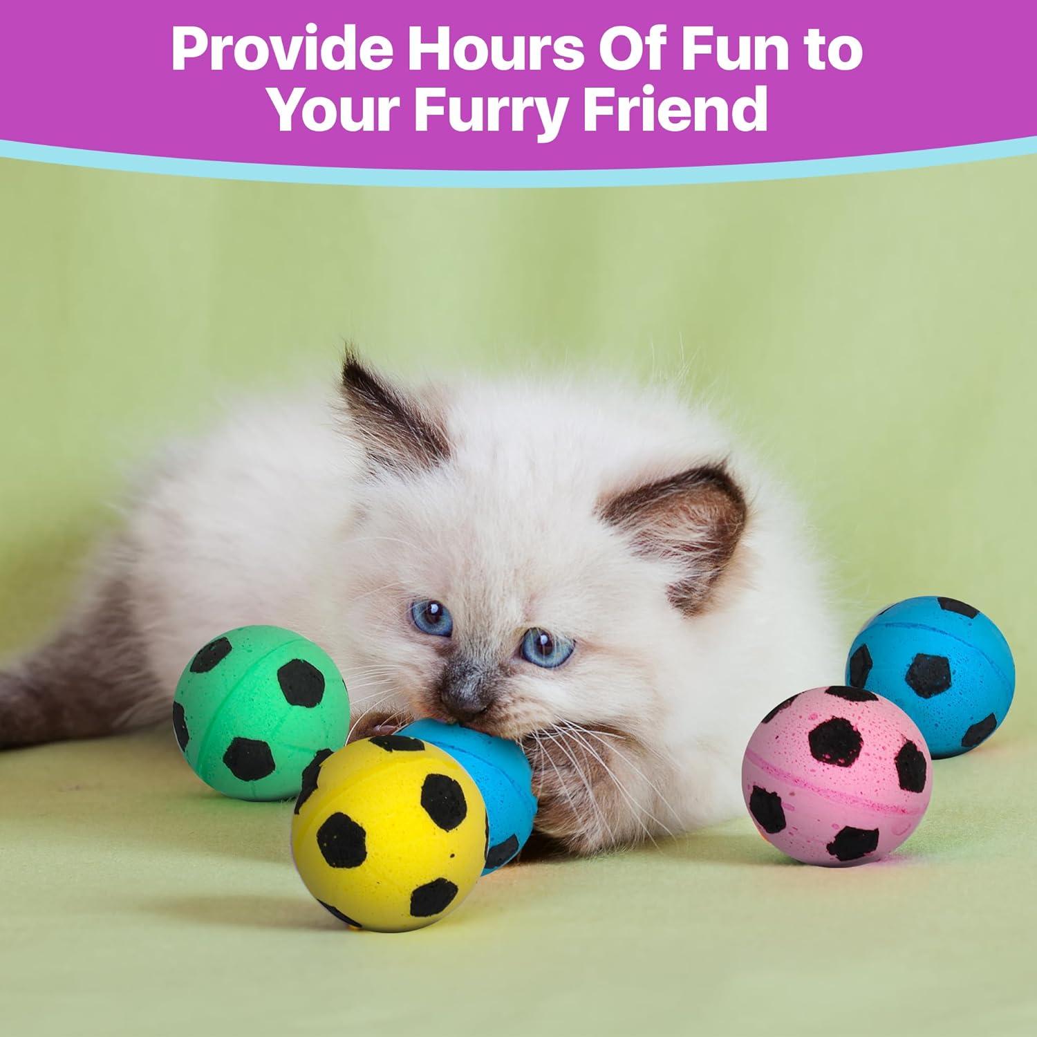 Esponjas Pelotas de Fútbol SPOT para Gatos - Paquete de 4