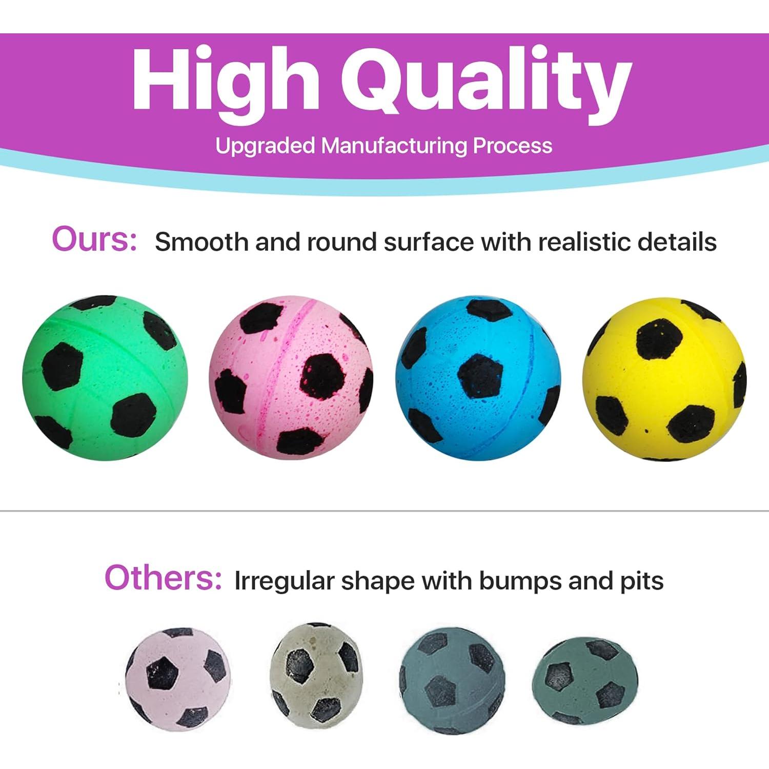 Esponjas Pelotas de Fútbol SPOT para Gatos - Paquete de 4